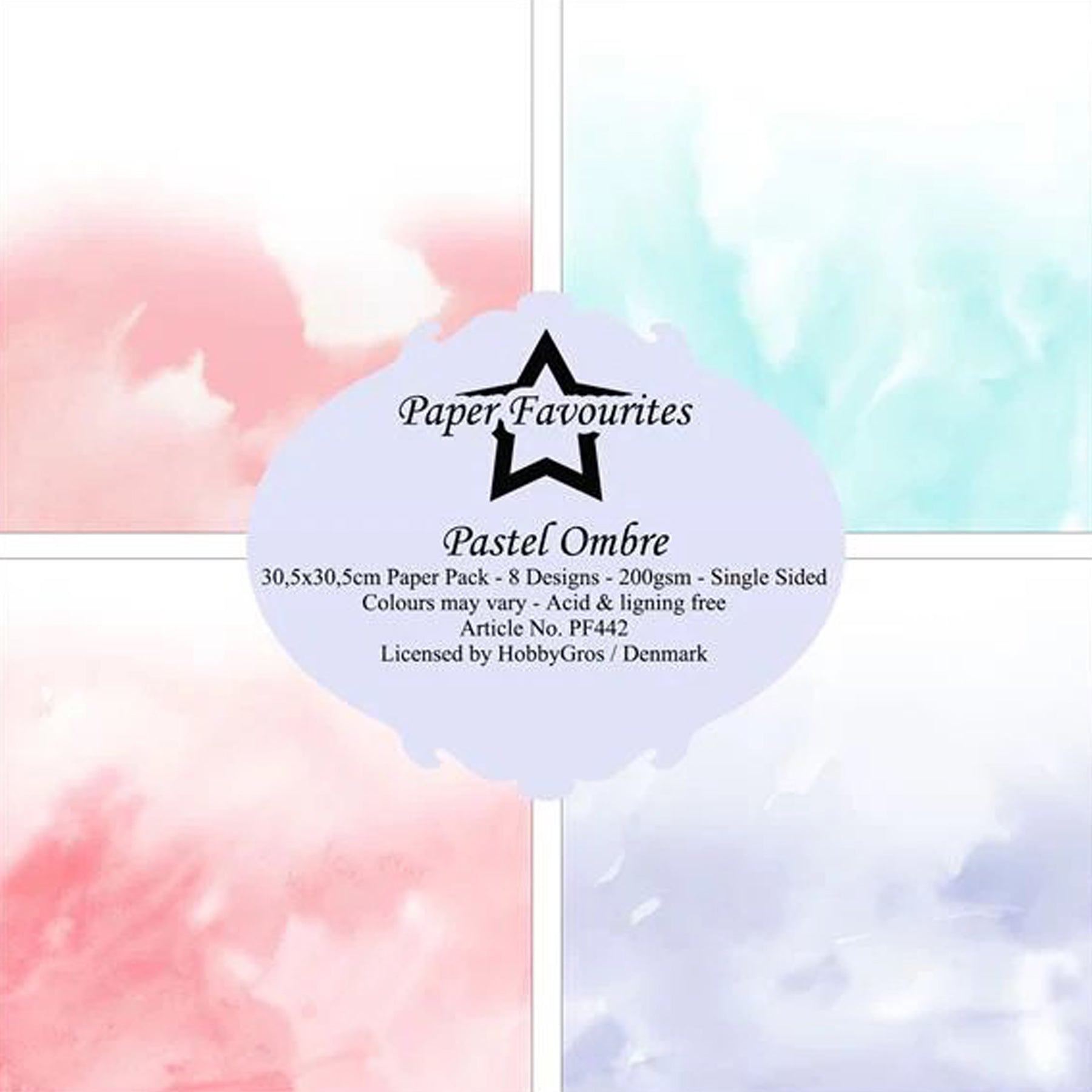 Crealive Paper Pad 200 g/m2 - 12’’ x 12’’ - Pastel Ombre
Inhalt:
• 8 Blatt
• 8 Designs
Spezifikationen:
• 12’’ x 12’’ (30.5 cm x 30.5 cm)
• 200 g/m2
• einseitig bedruckt
• säure- und ligninfrei
Dieses Paper Pad ist geeignet für:
• Karten
• Boxen
• 3D-Projekte
• Geschenkboxen & Verpackungen
• Plotten
• Scrapbooking
• Basteln mit Kindern