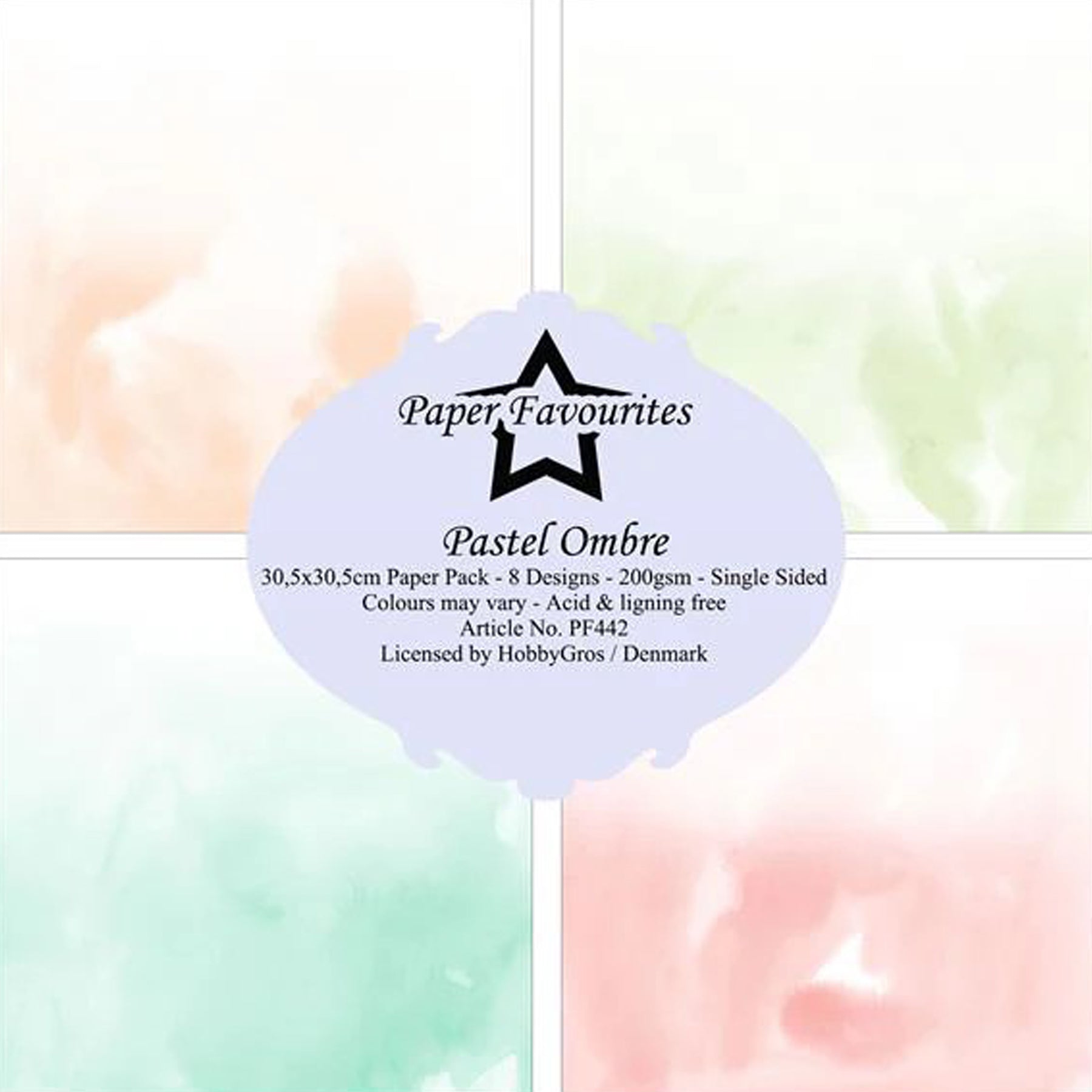 Crealive Paper Pad 200 g/m2 - 12’’ x 12’’ - Pastel Ombre
Inhalt:
• 8 Blatt
• 8 Designs
Spezifikationen:
• 12’’ x 12’’ (30.5 cm x 30.5 cm)
• 200 g/m2
• einseitig bedruckt
• säure- und ligninfrei
Dieses Paper Pad ist geeignet für:
• Karten
• Boxen
• 3D-Projekte
• Geschenkboxen & Verpackungen
• Plotten
• Scrapbooking
• Basteln mit Kindern