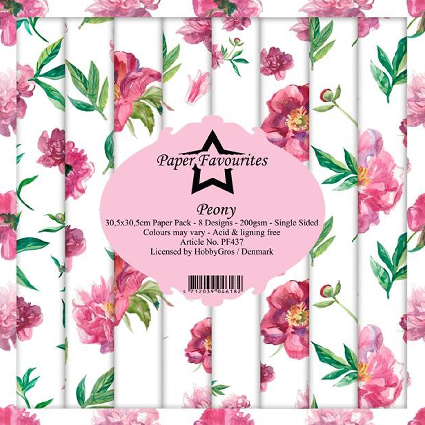 Crealive Paper Pad 200 g/m2 - 12’’ x 12’’ - Peony
Inhalt:
• 8 Blatt
• 8 Designs
Spezifikationen:
• 12’’ x 12’’ (30.5 cm x 30.5 cm)
• 200 g/m2
• einseitig bedruckt
• säure- und ligninfrei
Dieses Paper Pad ist geeignet für:
• Karten
• Boxen
• 3D-Projekte
• Geschenkboxen & Verpackungen
• Plotten
• Scrapbooking
• Basteln mit Kindern