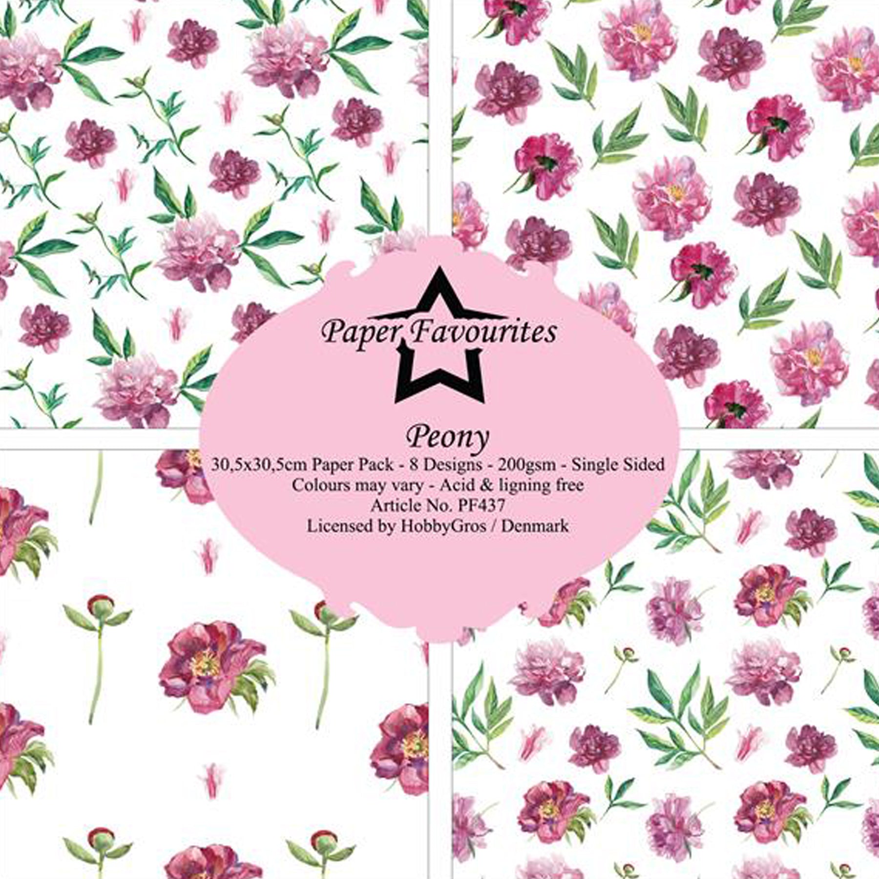 Crealive Paper Pad 200 g/m2 - 12’’ x 12’’ - Peony
Inhalt:
• 8 Blatt
• 8 Designs
Spezifikationen:
• 12’’ x 12’’ (30.5 cm x 30.5 cm)
• 200 g/m2
• einseitig bedruckt
• säure- und ligninfrei
Dieses Paper Pad ist geeignet für:
• Karten
• Boxen
• 3D-Projekte
• Geschenkboxen & Verpackungen
• Plotten
• Scrapbooking
• Basteln mit Kindern