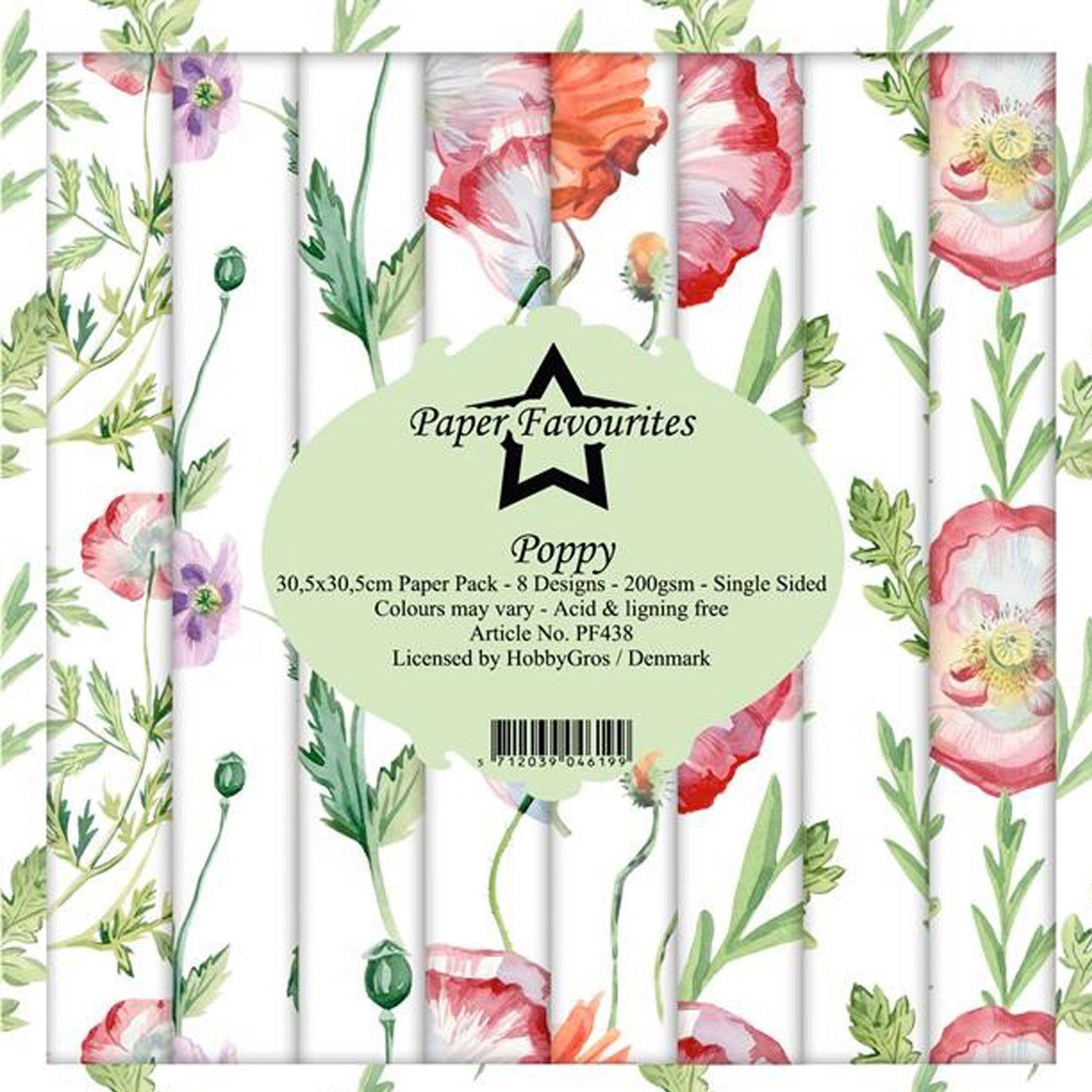 Crealive Paper Pad 200 g/m2 - 12’’ x 12’’ - Poppy
Inhalt:
• 8 Blatt
• 8 Designs
Spezifikationen:
• 12’’ x 12’’ (30.5 cm x 30.5 cm)
• 200 g/m2
• einseitig bedruckt
• säure- und ligninfrei
Dieses Paper Pad ist geeignet für:
• Karten
• Boxen
• 3D-Projekte
• Geschenkboxen & Verpackungen
• Plotten
• Scrapbooking
• Basteln mit Kindern