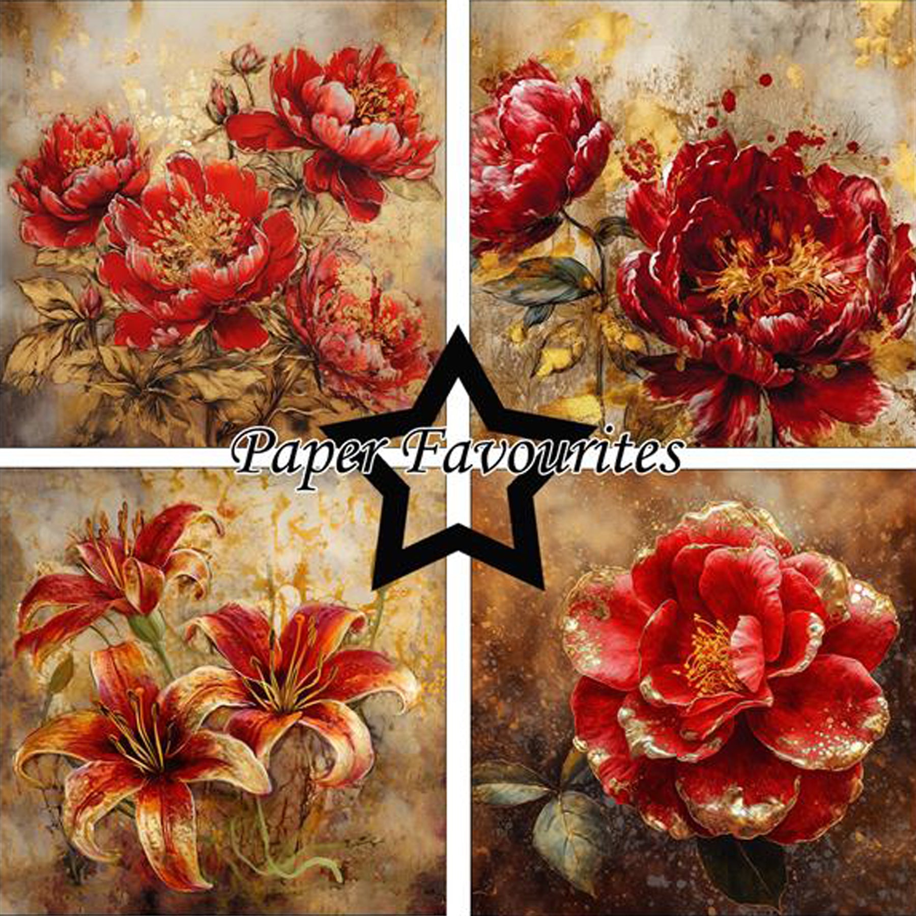 Crealive Paper Pad 200 g/m2 - 12’’ x 12’’ - Red and Gold
Inhalt:
• 8 Blatt
• 8 Designs
Spezifikationen:
• 12’’ x 12’’ (30.5 cm x 30.5 cm)
• 200 g/m2
• einseitig bedruckt
• säure- und ligninfrei
Dieses Paper Pad ist geeignet für:
• Karten
• Boxen
• 3D-Projekte
• Geschenkboxen & Verpackungen
• Plotten
• Scrapbooking
• Basteln mit Kindern