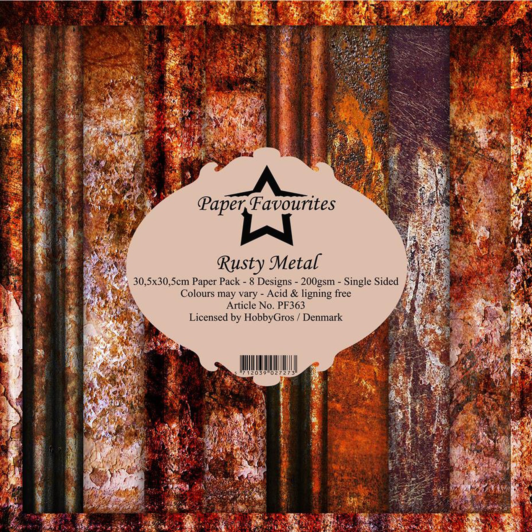 Crealive Paper Pad 200 g/m2 - 12’’ x 12’’ - Rusty Metal
Inhalt:
• 8 Blatt
• 8 Designs
Spezifikationen:
• 12’’ x 12’’ (30.5 cm x 30.5 cm)
• 200 g/m2
• einseitig bedruckt
• säure- und ligninfrei
Dieses Paper Pad ist geeignet für:
• Karten
• Boxen
• 3D-Projekte
• Geschenkboxen & Verpackungen
• Plotten
• Scrapbooking
• Basteln mit Kindern