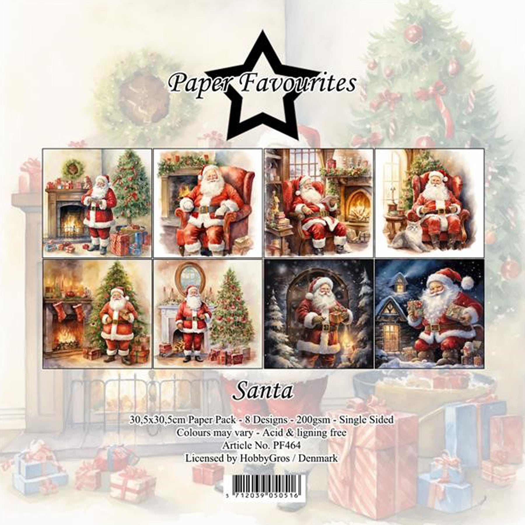 Crealive Paper Pad 200 g/m2 - 12’’ x 12’’ – Santa
Inhalt:
• 8 Blatt
• 8 Designs
Spezifikationen:
• 12’’ x 12’’ (30.5 cm x 30.5 cm)
• 200 g/m2
• einseitig bedruckt
• säure- und ligninfrei
Dieses Paper Pad ist geeignet für:
• Karten
• Boxen
• 3D-Projekte
• Geschenkboxen & Verpackungen
• Plotten
• Scrapbooking
• Basteln mit Kindern