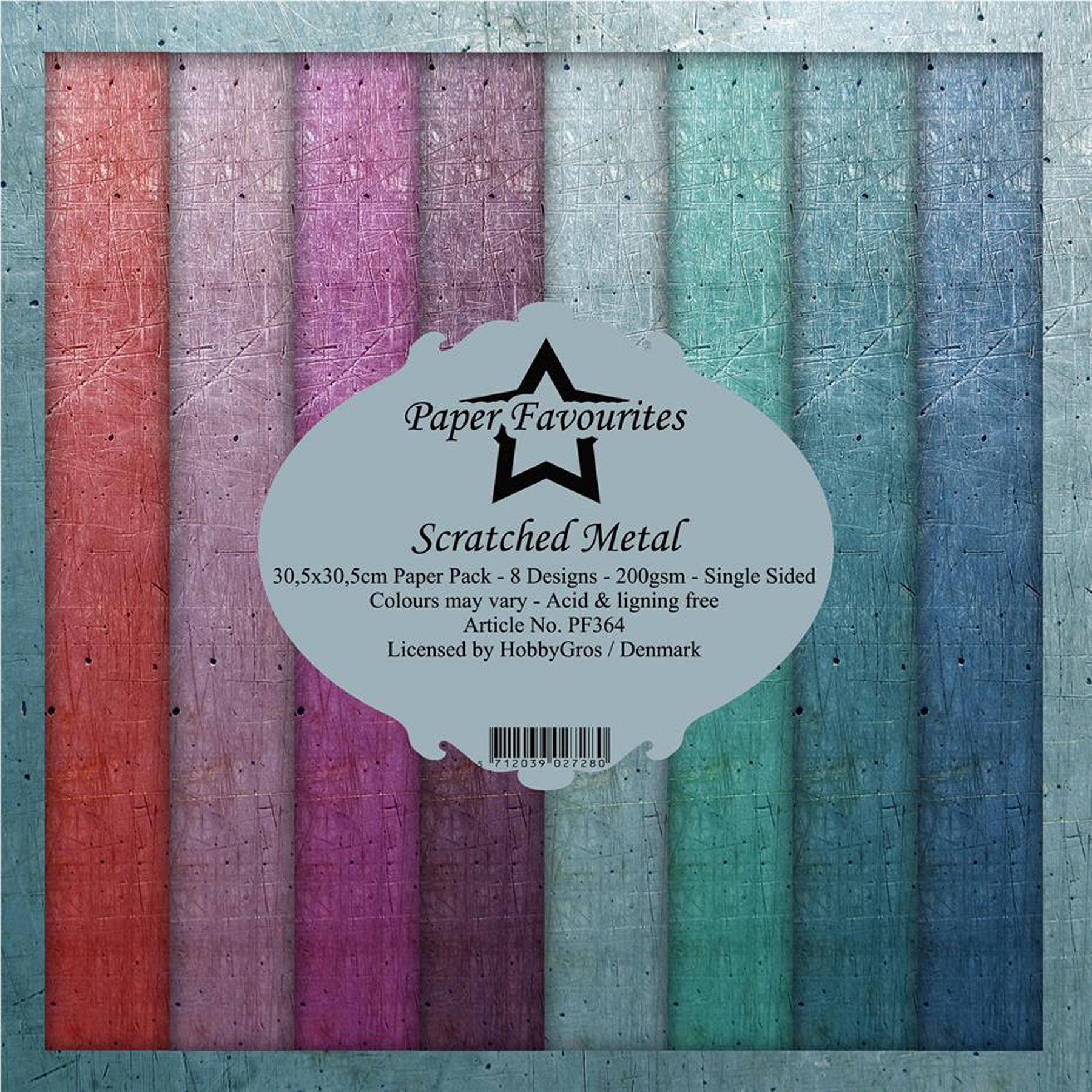 Crealive Paper Pad 200 g/m2 - 12’’ x 12’’ - Scratched Metal
Inhalt:
• 8 Blatt
• 8 Designs
Spezifikationen:
• 12’’ x 12’’ (30.5 cm x 30.5 cm)
• 200 g/m2
• einseitig bedruckt
• säure- und ligninfrei
Dieses Paper Pad ist geeignet für:
• Karten
• Boxen
• 3D-Projekte
• Geschenkboxen & Verpackungen
• Plotten
• Scrapbooking
• Basteln mit Kindern