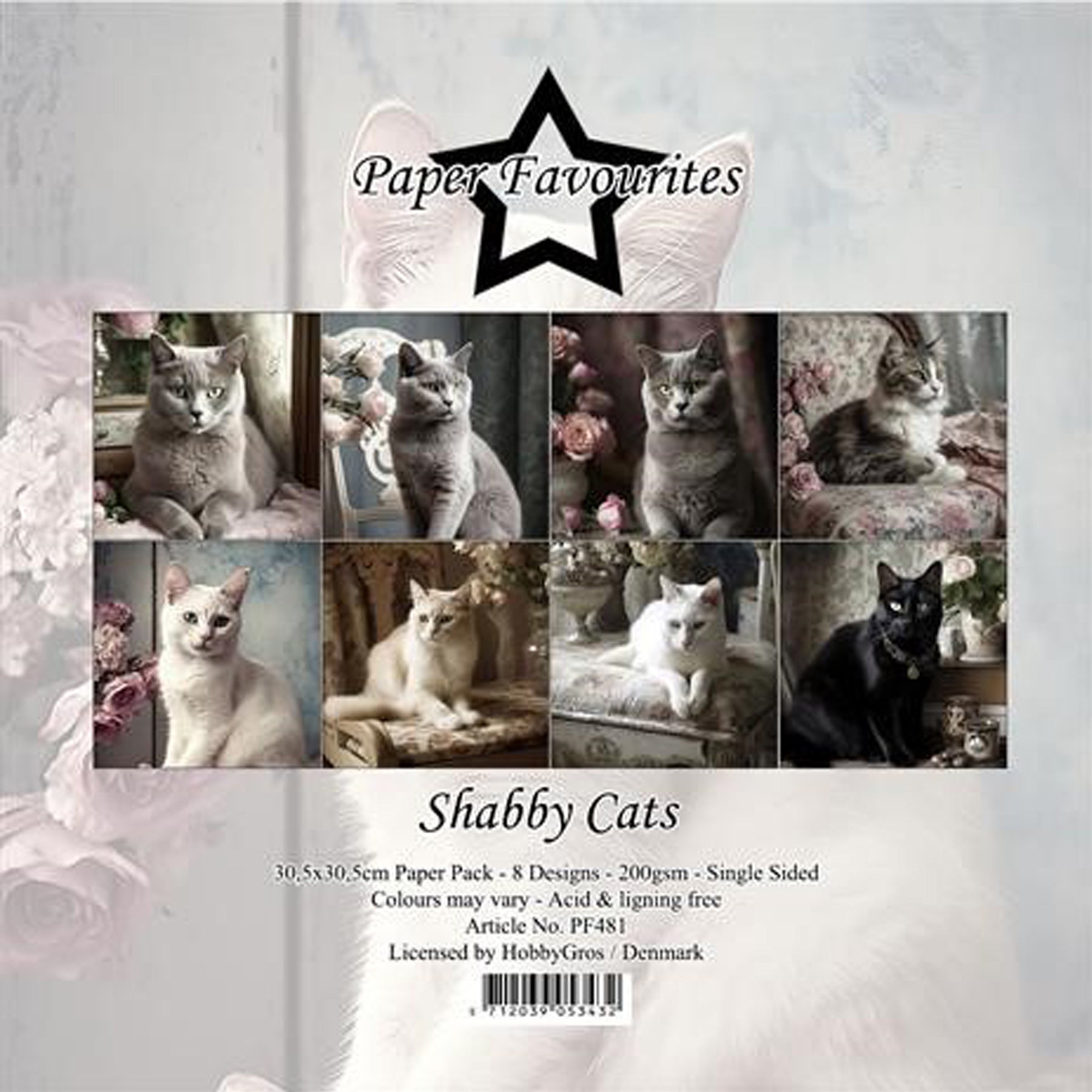 Crealive Paper Pad 200 g/m2 - 12’’ x 12’’ - Shabby Cats
Inhalt:
• 8 Blatt
• 8 Designs
Spezifikationen:
• 12’’ x 12’’ (30.5 cm x 30.5 cm)
• 200 g/m2
• einseitig bedruckt
• säure- und ligninfrei
Dieses Paper Pad ist geeignet für:
• Karten
• Boxen
• 3D-Projekte
• Geschenkboxen & Verpackungen
• Plotten
• Scrapbooking
• Basteln mit Kindern