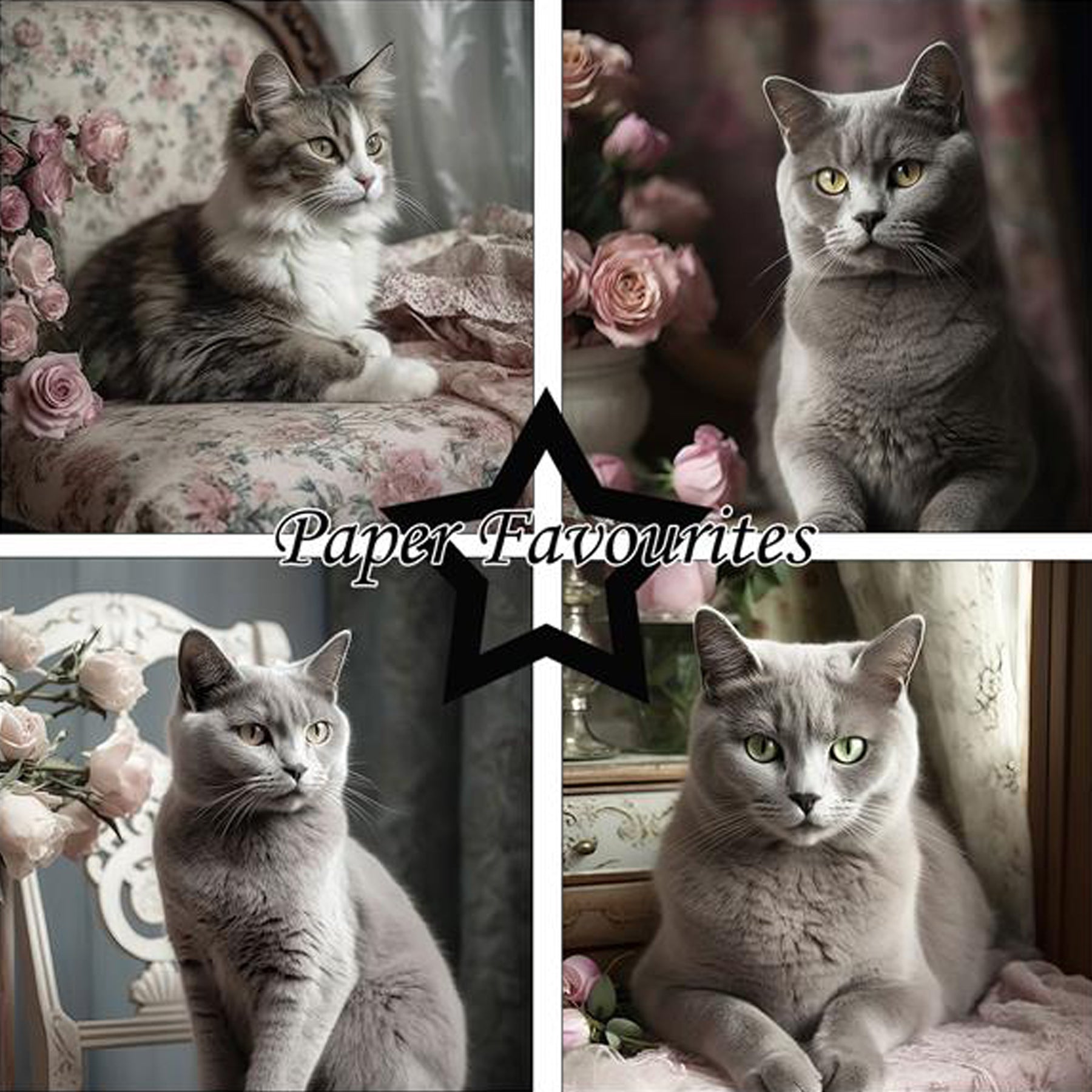 Crealive Paper Pad 200 g/m2 - 12’’ x 12’’ - Shabby Cats
Inhalt:
• 8 Blatt
• 8 Designs
Spezifikationen:
• 12’’ x 12’’ (30.5 cm x 30.5 cm)
• 200 g/m2
• einseitig bedruckt
• säure- und ligninfrei
Dieses Paper Pad ist geeignet für:
• Karten
• Boxen
• 3D-Projekte
• Geschenkboxen & Verpackungen
• Plotten
• Scrapbooking
• Basteln mit Kindern