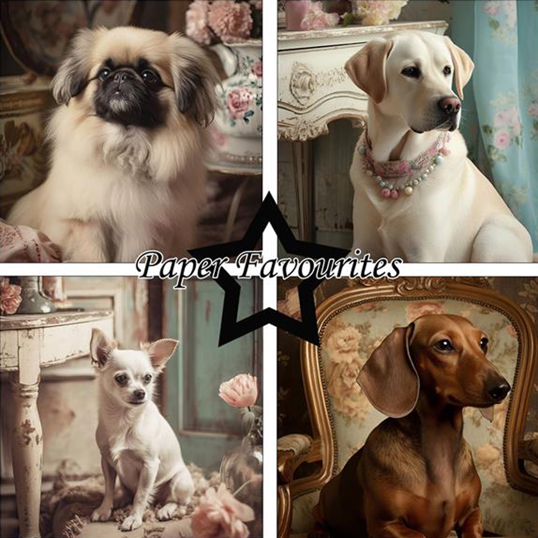 Crealive Paper Pad 200 g/m2 - 12’’ x 12’’ - Shabby Dogs
Inhalt:
• 8 Blatt
• 8 Designs
Spezifikationen:
• 12’’ x 12’’ (30.5 cm x 30.5 cm)
• 200 g/m2
• einseitig bedruckt
• säure- und ligninfrei
Dieses Paper Pad ist geeignet für:
• Karten
• Boxen
• 3D-Projekte
• Geschenkboxen & Verpackungen
• Plotten
• Scrapbooking
• Basteln mit Kindern