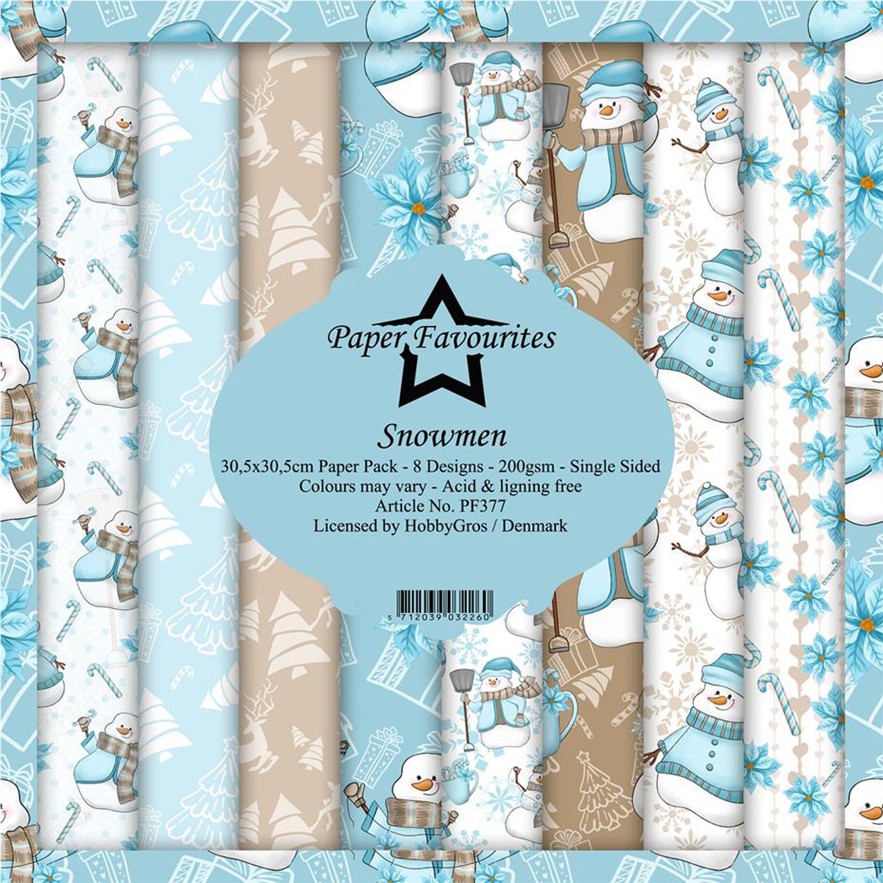 Crealive Paper Pad 200 g/m2 - 12’’ x 12’’ - Snowmen
Inhalt:
• 8 Blatt
• 8 Designs
Spezifikationen:
• 12’’ x 12’’ (30.5 cm x 30.5 cm)
• 200 g/m2
• einseitig bedruckt
• säure- und ligninfrei
Dieses Paper Pad ist geeignet für:
• Karten
• Boxen
• 3D-Projekte
• Geschenkboxen & Verpackungen
• Plotten
• Scrapbooking
• Basteln mit Kindern