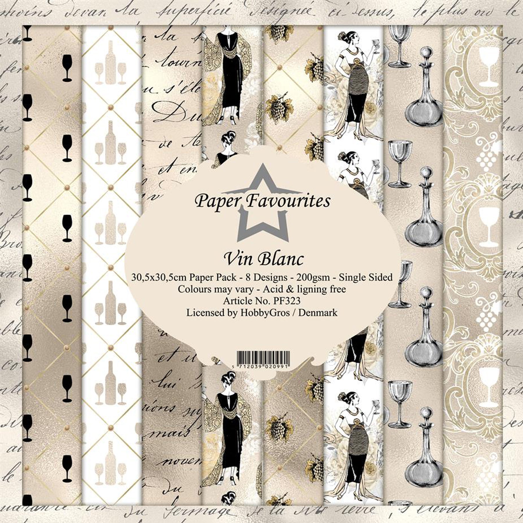 Crealive Paper Pad 200 g/m2 - 12’’ x 12’’ - Vin Blanc
Inhalt:
• 8 Blatt
• 8 Designs
Spezifikationen:
• 12’’ x 12’’ (30.5 cm x 30.5 cm)
• 200 g/m2
• einseitig bedruckt
• säure- und ligninfrei
Dieses Paper Pad ist geeignet für:
• Karten
• Boxen
• 3D-Projekte
• Geschenkboxen & Verpackungen
• Plotten
• Scrapbooking
• Basteln mit Kindern