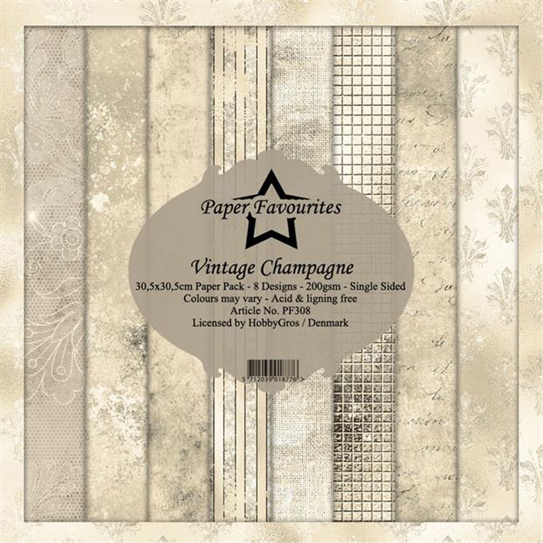 Crealive Paper Pad 200 g/m2 - 12’’ x 12’’ - Vintage Champagne
Inhalt:
• 8 Blatt
• 8 Designs
Spezifikationen:
• 12’’ x 12’’ (30.5 cm x 30.5 cm)
• 200 g/m2
• einseitig bedruckt
• säure- und ligninfrei
Dieses Paper Pad ist geeignet für:
• Karten
• Boxen
• 3D-Projekte
• Geschenkboxen & Verpackungen
• Plotten
• Scrapbooking
• Basteln mit Kindern