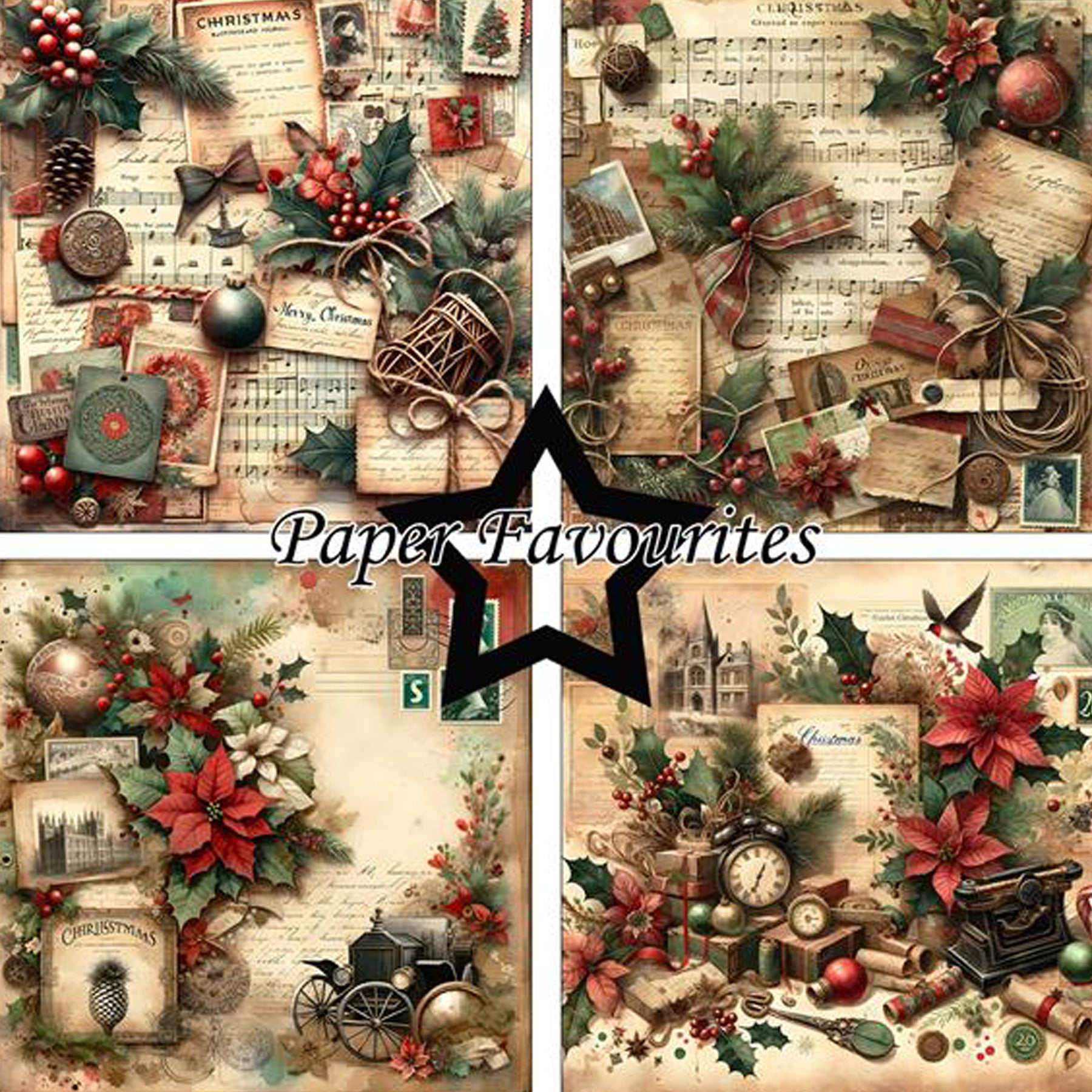 Crealive Paper Pad 200 g/m2 - 12’’ x 12’’ - Vintage Christmas
Inhalt:
• 8 Blatt
• 8 Designs
Spezifikationen:
• 12’’ x 12’’ (30.5 cm x 30.5 cm)
• 200 g/m2
• einseitig bedruckt
• säure- und ligninfrei
Dieses Paper Pad ist geeignet für:
• Karten
• Boxen
• 3D-Projekte
• Geschenkboxen & Verpackungen
• Plotten
• Scrapbooking
• Basteln mit Kindern