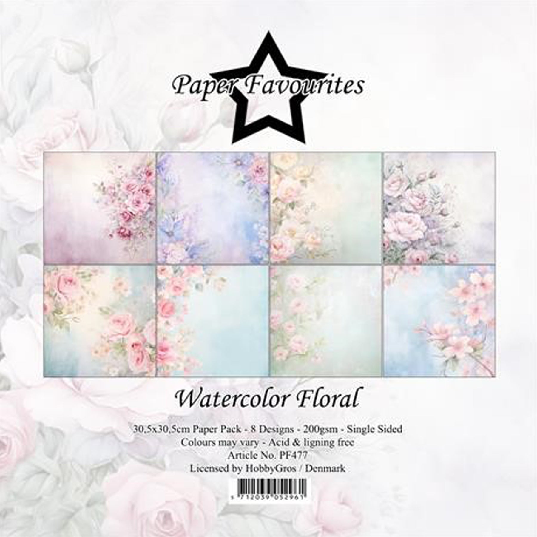 Crealive Paper Pad 200 g/m2 - 12’’ x 12’’ - Watercolor Floral
Inhalt:
• 8 Blatt
• 8 Designs
Spezifikationen:
• 12’’ x 12’’ (30.5 cm x 30.5 cm)
• 200 g/m2
• einseitig bedruckt
• säure- und ligninfrei
Dieses Paper Pad ist geeignet für:
• Karten
• Boxen
• 3D-Projekte
• Geschenkboxen & Verpackungen
• Plotten
• Scrapbooking
• Basteln mit Kindern