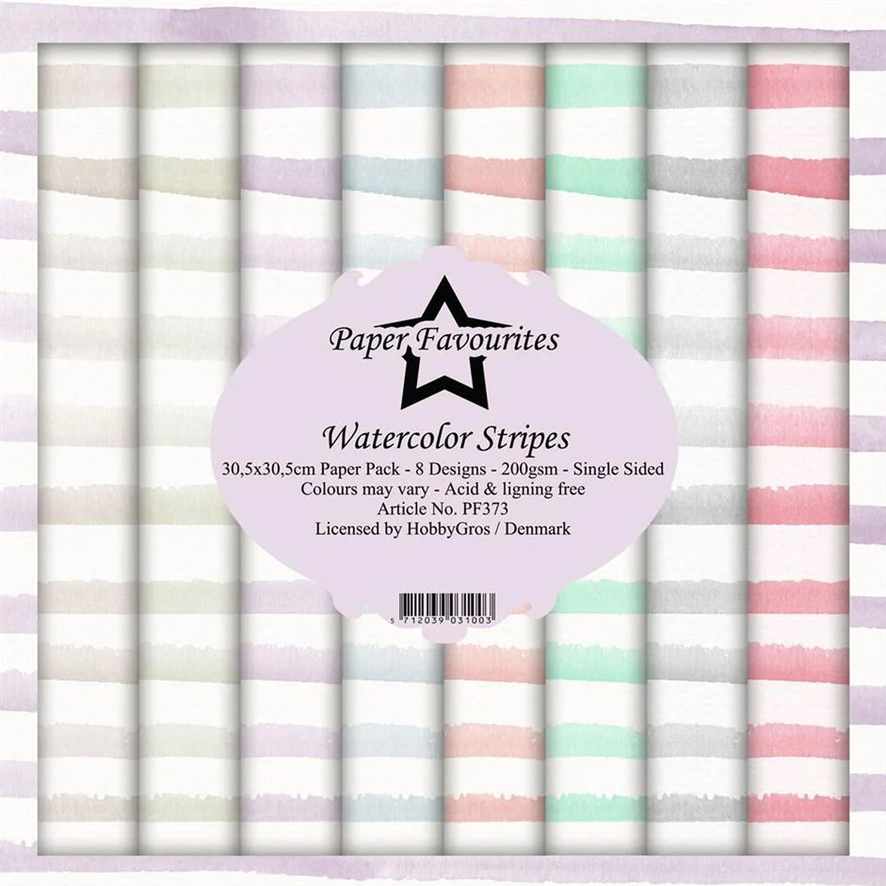 Crealive Paper Pad 200 g/m2 - 12’’ x 12’’ - Watercolour Stripes
Inhalt:
• 8 Blatt
• 8 Designs
Spezifikationen:
• 12’’ x 12’’ (30.5 cm x 30.5 cm)
• 200 g/m2
• einseitig bedruckt
• säure- und ligninfrei
Dieses Paper Pad ist geeignet für:
• Karten
• Boxen
• 3D-Projekte
• Geschenkboxen & Verpackungen
• Plotten
• Scrapbooking
• Basteln mit Kindern