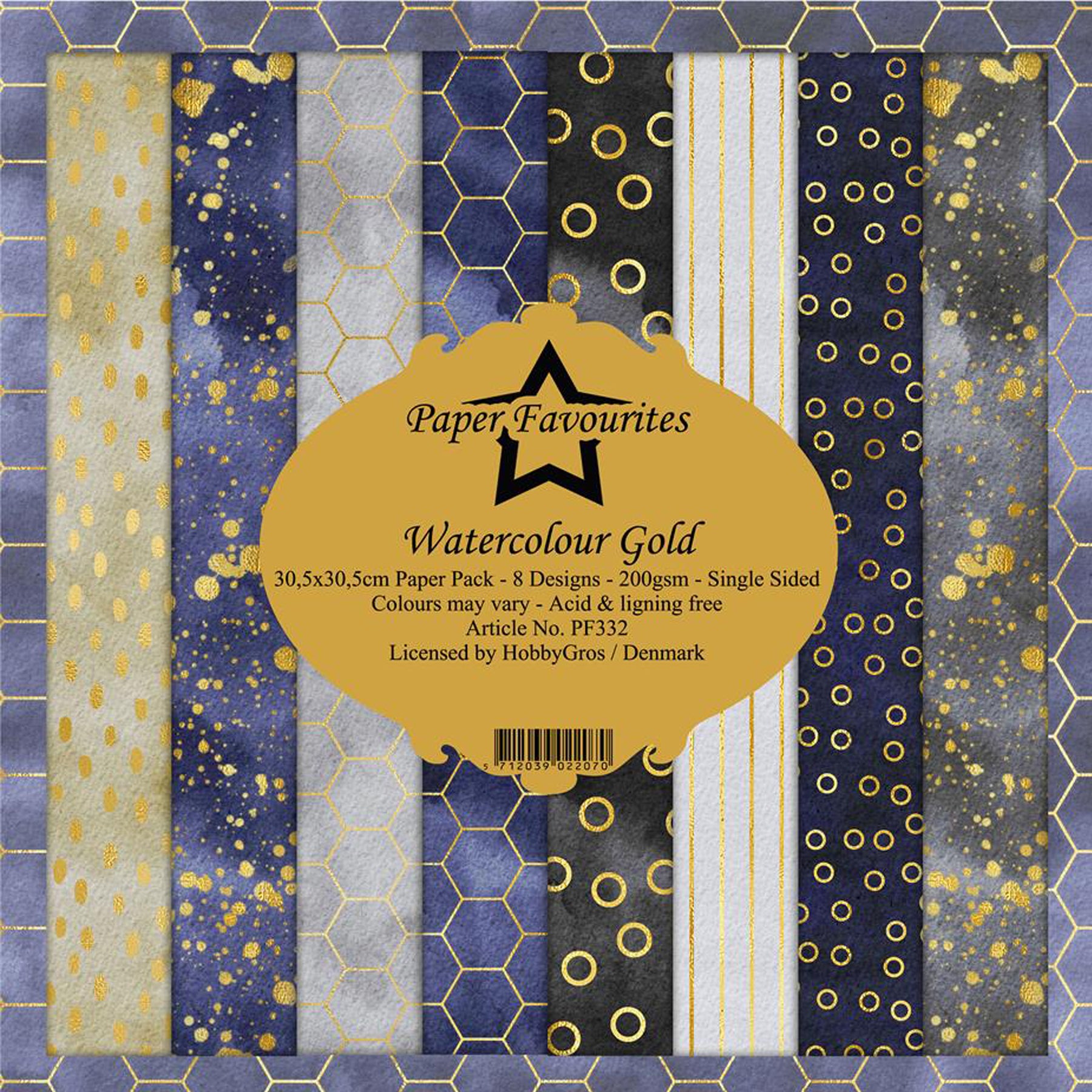 Crealive Paper Pad 200 g/m2 - 12’’ x 12’’ - Watercolour Gold
Inhalt:
• 8 Blatt
• 8 Designs
Spezifikationen:
• 12’’ x 12’’ (30.5 cm x 30.5 cm)
• 200 g/m2
• einseitig bedruckt
• säure- und ligninfrei
Dieses Paper Pad ist geeignet für:
• Karten
• Boxen
• 3D-Projekte
• Geschenkboxen & Verpackungen
• Plotten
• Scrapbooking
• Basteln mit Kindern