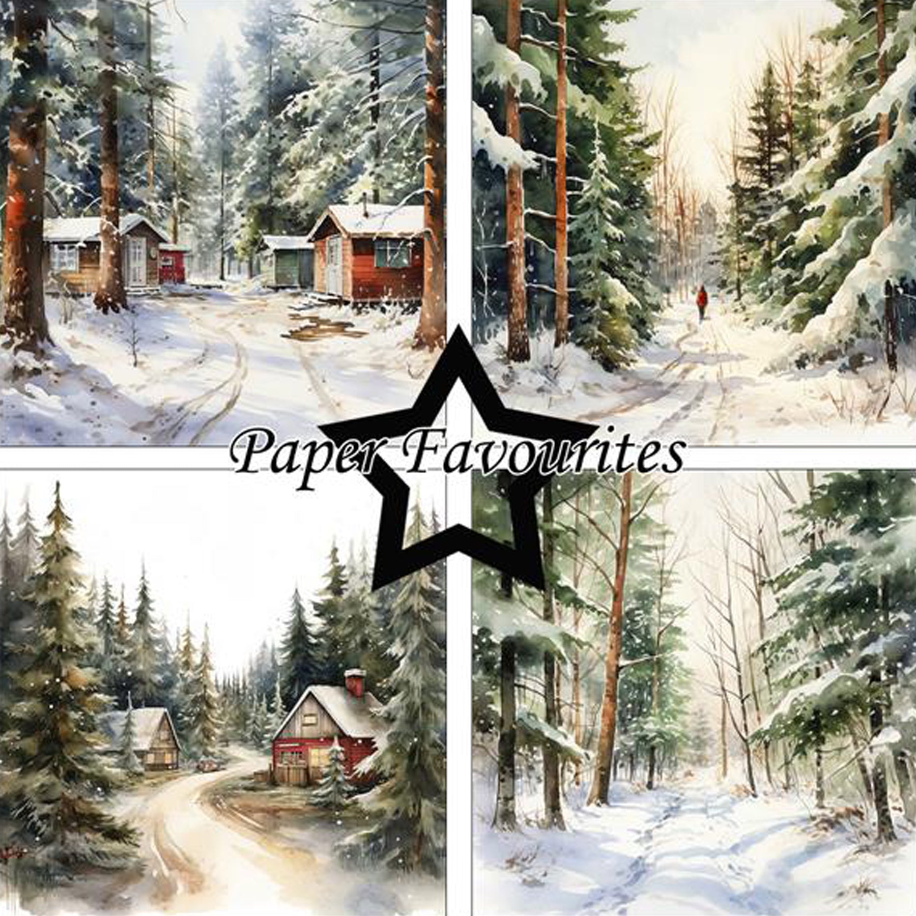 Crealive Paper Pad 200 g/m2 - 12’’ x 12’’ – Winter Forest
Inhalt:
• 8 Blatt
• 8 Designs
Spezifikationen:
• 12’’ x 12’’ (30.5 cm x 30.5 cm)
• 200 g/m2
• einseitig bedruckt
• säure- und ligninfrei
Dieses Paper Pad ist geeignet für:
• Karten
• Boxen
• 3D-Projekte
• Geschenkboxen & Verpackungen
• Plotten
• Scrapbooking
• Basteln mit Kindern