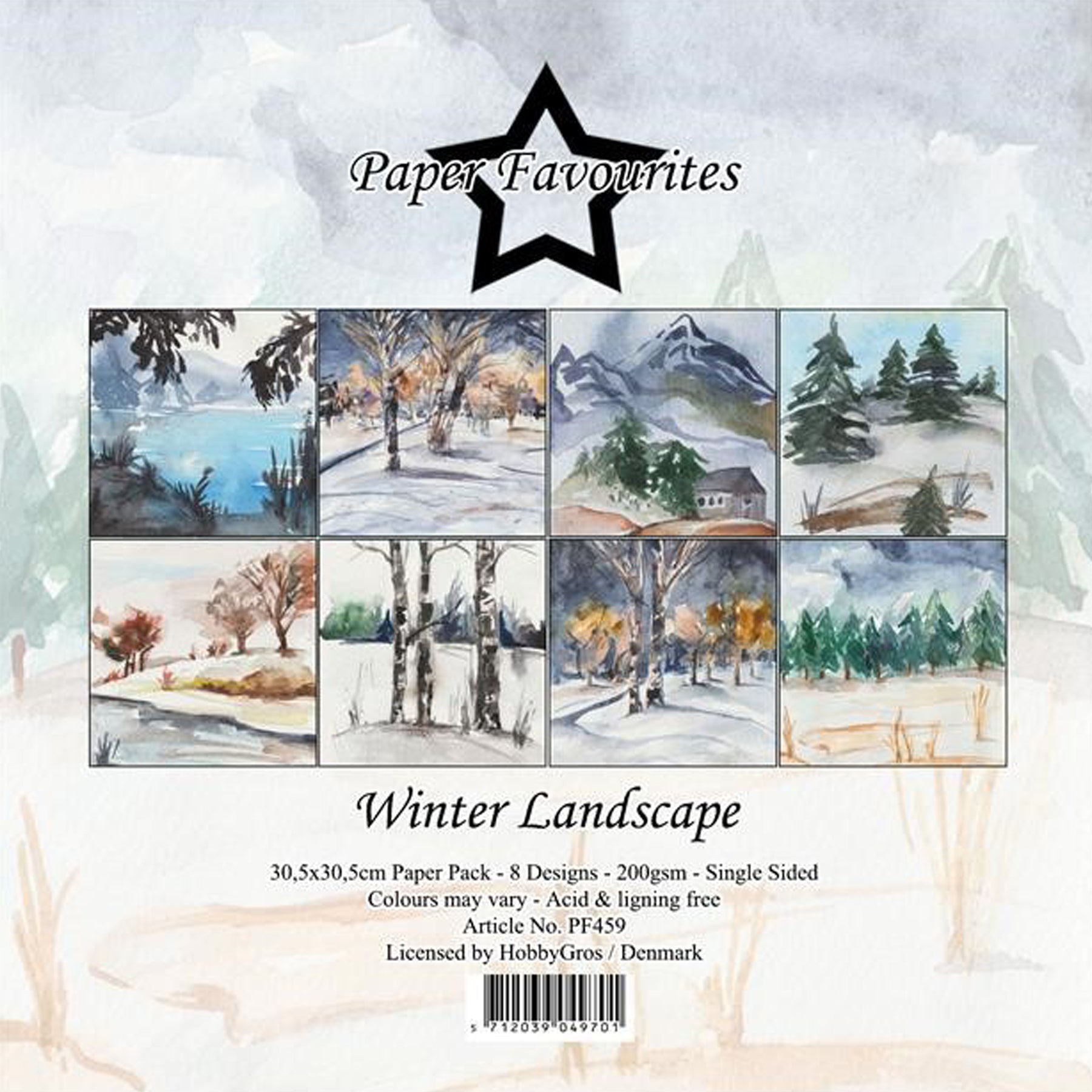 Crealive Paper Pad 200 g/m2 - 12’’ x 12’’ - Winter Landscape
Inhalt:
• 8 Blatt
• 8 Designs
Spezifikationen:
• 12’’ x 12’’ (30.5 cm x 30.5 cm)
• 200 g/m2
• einseitig bedruckt
• säure- und ligninfrei
Dieses Paper Pad ist geeignet für:
• Karten
• Boxen
• 3D-Projekte
• Geschenkboxen & Verpackungen
• Plotten
• Scrapbooking
• Basteln mit Kindern