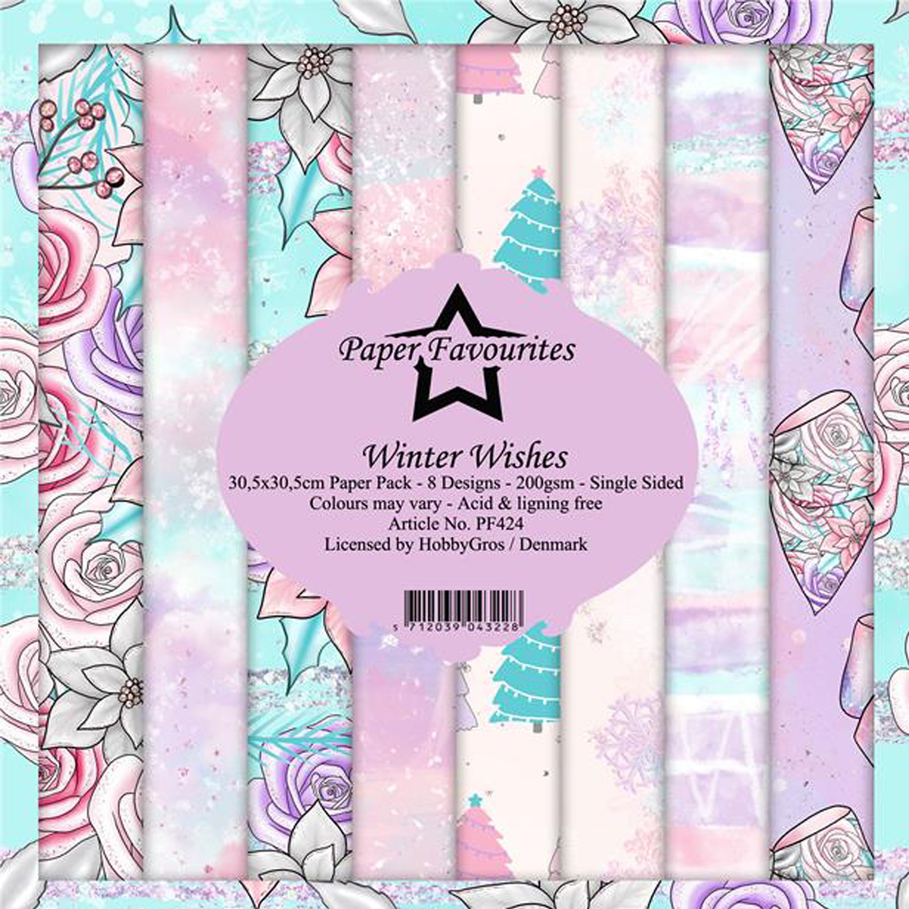 Crealive Paper Pad 200 g/m2 - 12’’ x 12’’ - Winter Wishes
Inhalt:
• 8 Blatt
• 8 Designs
Spezifikationen:
• 12’’ x 12’’ (30.5 cm x 30.5 cm)
• 200 g/m2
• einseitig bedruckt
• säure- und ligninfrei
Dieses Paper Pad ist geeignet für:
• Karten
• Boxen
• 3D-Projekte
• Geschenkboxen & Verpackungen
• Plotten
• Scrapbooking
• Basteln mit Kindern