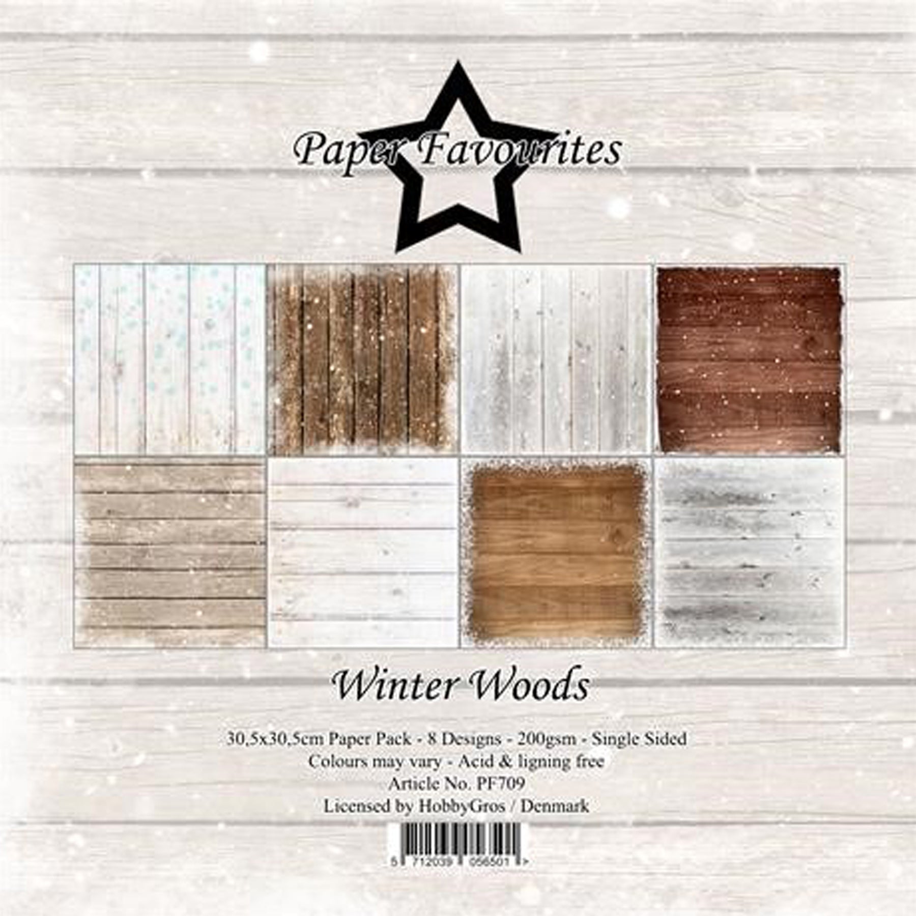 Crealive Paper Pad 200 g/m2 - 12’’ x 12’’ - Winter Wood
Inhalt:
• 8 Blatt
• 8 Designs
Spezifikationen:
• 12’’ x 12’’ (30.5 cm x 30.5 cm)
• 200 g/m2
• einseitig bedruckt
• säure- und ligninfrei
Dieses Paper Pad ist geeignet für:
• Karten
• Boxen
• 3D-Projekte
• Geschenkboxen & Verpackungen
• Plotten
• Scrapbooking
• Basteln mit Kindern