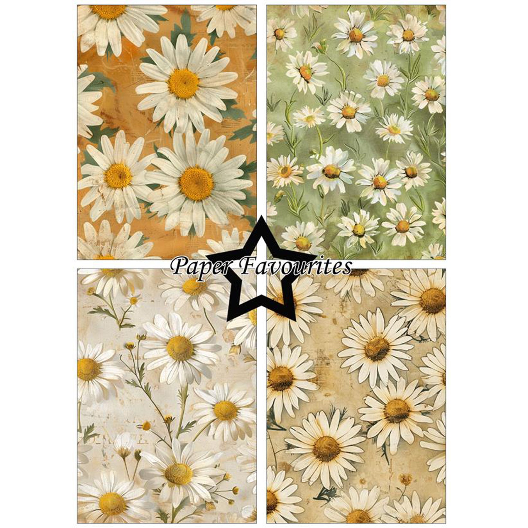 Crealive Paper Pad 200 g/m2 - A5 - Vintage Daisies
Inhalt:
• 24 Bogen
• 8 Designs
Spezifikationen:
• A5 (14.8 x 21 cm)
• 200 g/m2
• einseitig bedruckt
• säure- und ligninfrei
Dieses Paper Pad ist geeignet für:
• Karten
• Karten-Verzierungen
• Plotten
• Stanzen
• Prägen
• Scrapbooking
Dieses einseitig bedruckte Designpapier mit Gänseblümchen-Designs im Vintage-Look ist eine wunderbare Basis für kreative, spezielle, individuelle Karten, Plotts, Verzierungen von Geschenktaschen, Schachteln, Karten, Ges