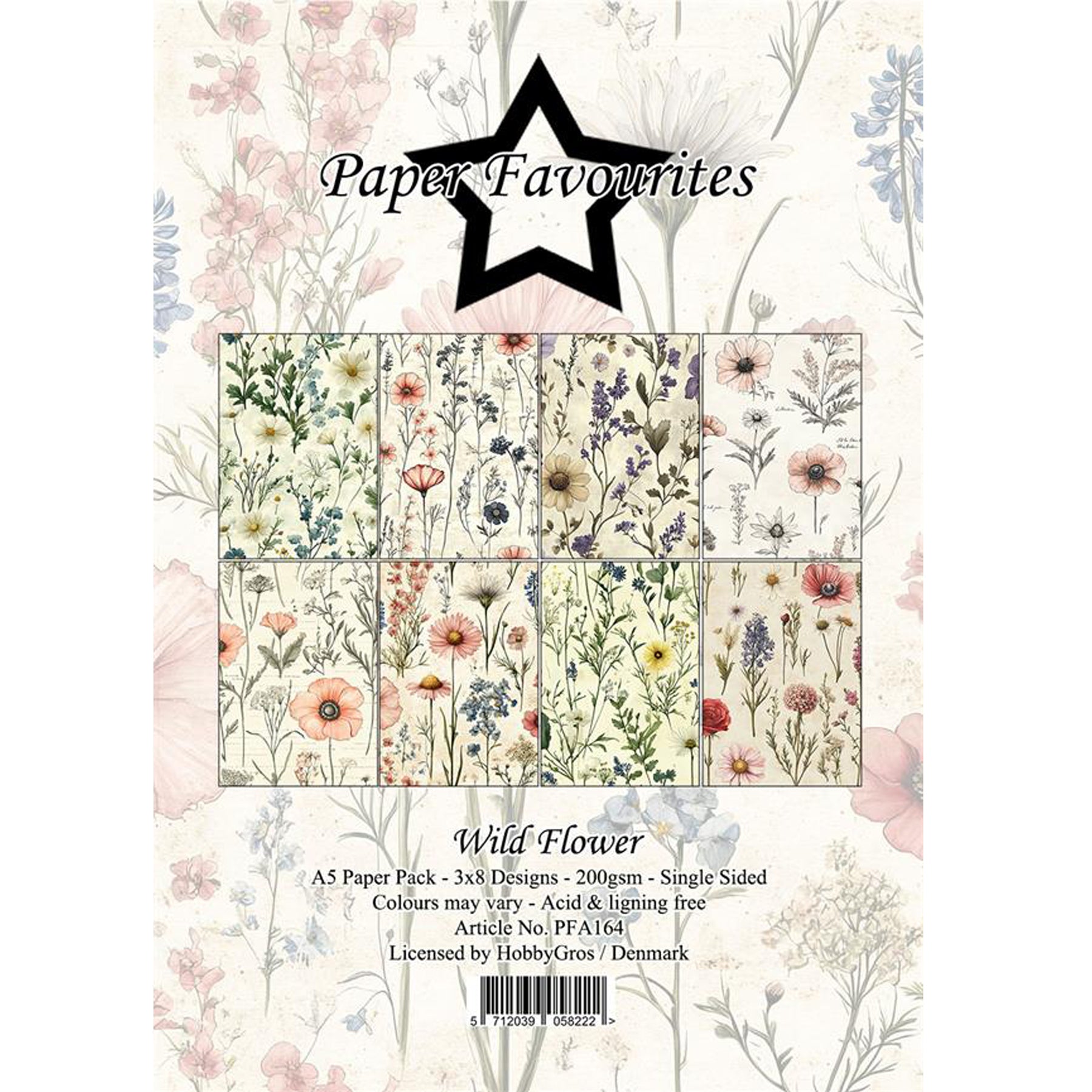 Crealive Paper Pad 200 g/m2 - A5 - Wild Flower
Inhalt:
• 24 Bogen
• 8 Designs
Spezifikationen:
• A5 (14.8 x 21 cm)
• 200 g/m2
• einseitig bedruckt
• säure- und ligninfrei
Dieses Paper Pad ist geeignet für:
• Karten
• Karten-Verzierungen
• Plotten
• Stanzen
• Prägen
• Scrapbooking
Dieses einseitig bedruckte Designpapier mit Wildblumen-Designs ist eine wunderbare Basis für kreative, spezielle, individuelle Karten, Plotts, Verzierungen von Geschenktaschen, Schachteln, Karten, Geschenkboxen, Scrapbookin