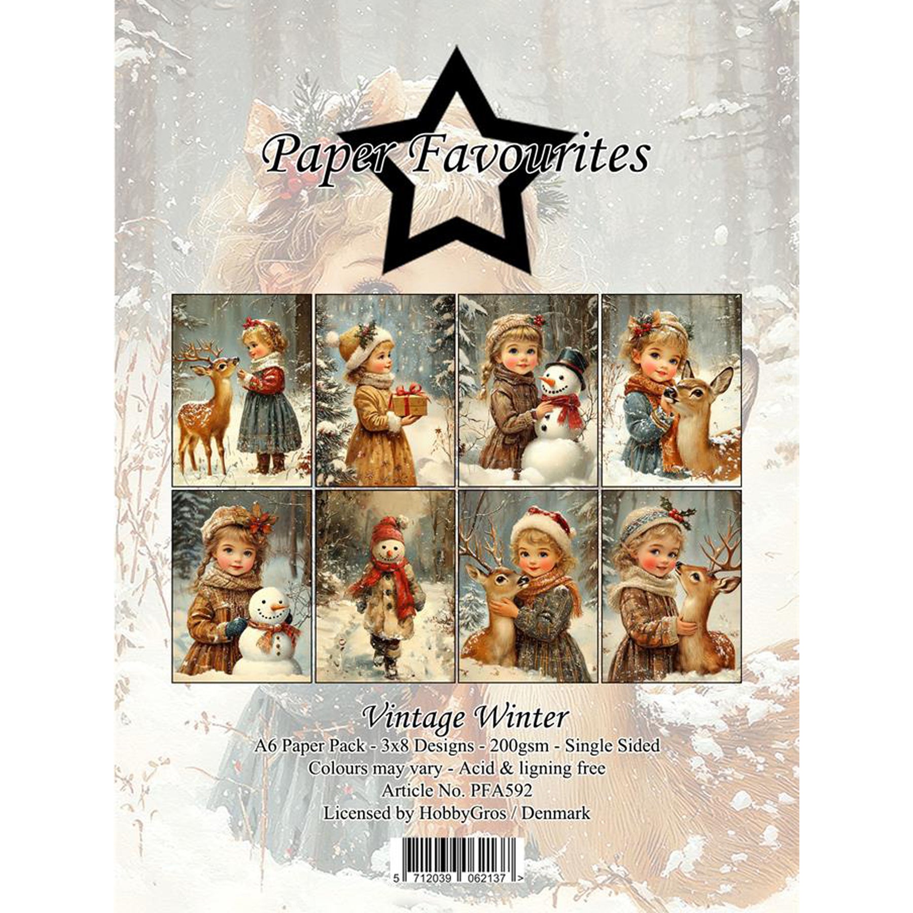 Crealive Paper Pad 200 g/m2 - A6 - Vintage Winter
Inhalt:
• 24 Blatt
• 8 Designs
Spezifikationen:
• Grösse: A6
• 200 g/m2
• einseitig bedruckt
• säure- und ligninfrei
Dieses Paper Pad ist geeignet für:
• Karten-Verzierungen
• kleine Geschenkboxen & Verpackungen
• Plotten
• Stanzen
• Prägen
• Scrapbooking
• Journaling
• Mixed Media
Dieses einseitig bedruckte Designpapier im winterlichen Look ist eine bezaubernde Basis für kreative, spezielle, individuelle Karten, Plotts, Verzierungen von Geschenktasch