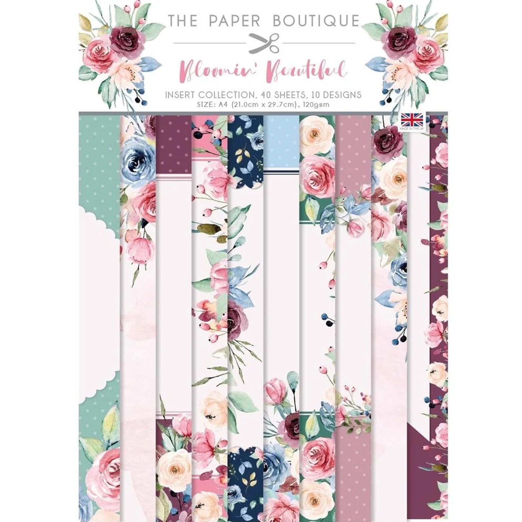 Crealive Papierblock 120 g/m2 - A4 - Bloomin Beautiful
Spezifikationen:
• 40 Blätter
• 10 Designs / Farben
• A4 (21.0 cm x 29.7 cm)
• 120 g/m2
• Marke: The Paper Boutique
Dieses Designpapier ist geeignet für:
• Briefe
• Verzierungen von Karten, Geschenkboxen & Verpackungen
• Plotten
• Stanzen
• Scrapbooking
• Mixed Media
• Journaling
Dieses blumige Motivpapier mit 10 verschiedenen Designs ist eine tolle Basis für wunderbare Briefe, Karten, Scrapbooking, Journaling, als Dekoration auf deinen Geschenkbo