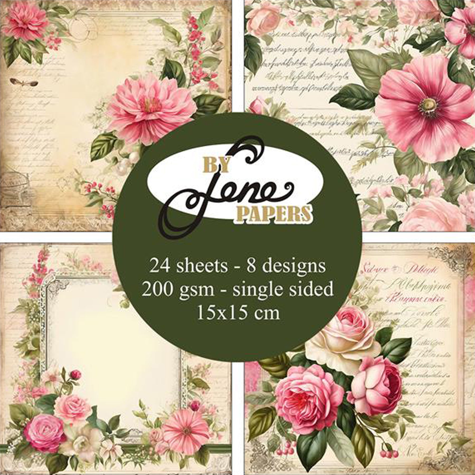 Crealive Paper Pad 200 g/m2 - 15 cm x 15 cm - Absolute Romance
Inhalt:
• 24 Blatt
• 8 Designs
Spezifikationen:
• 15 cm x 15 cm
• 200 g/m2
• einseitig bedruckt
• säure- und ligninfrei
Dieses Paper Pad ist geeignet für:
• Karten
• Karten-Verzierungen
• kleine Geschenkboxen & Verpackungen
• Plotten
• Stanzen
• Prägen
• Scrapbooking
• Journaling
• Mixed Media
Dieses einseitig bedruckte Designpapier im floralen Look mit romantischen Blumenranken, ist eine wunderschöne Basis für kreative, spezielle, indivi