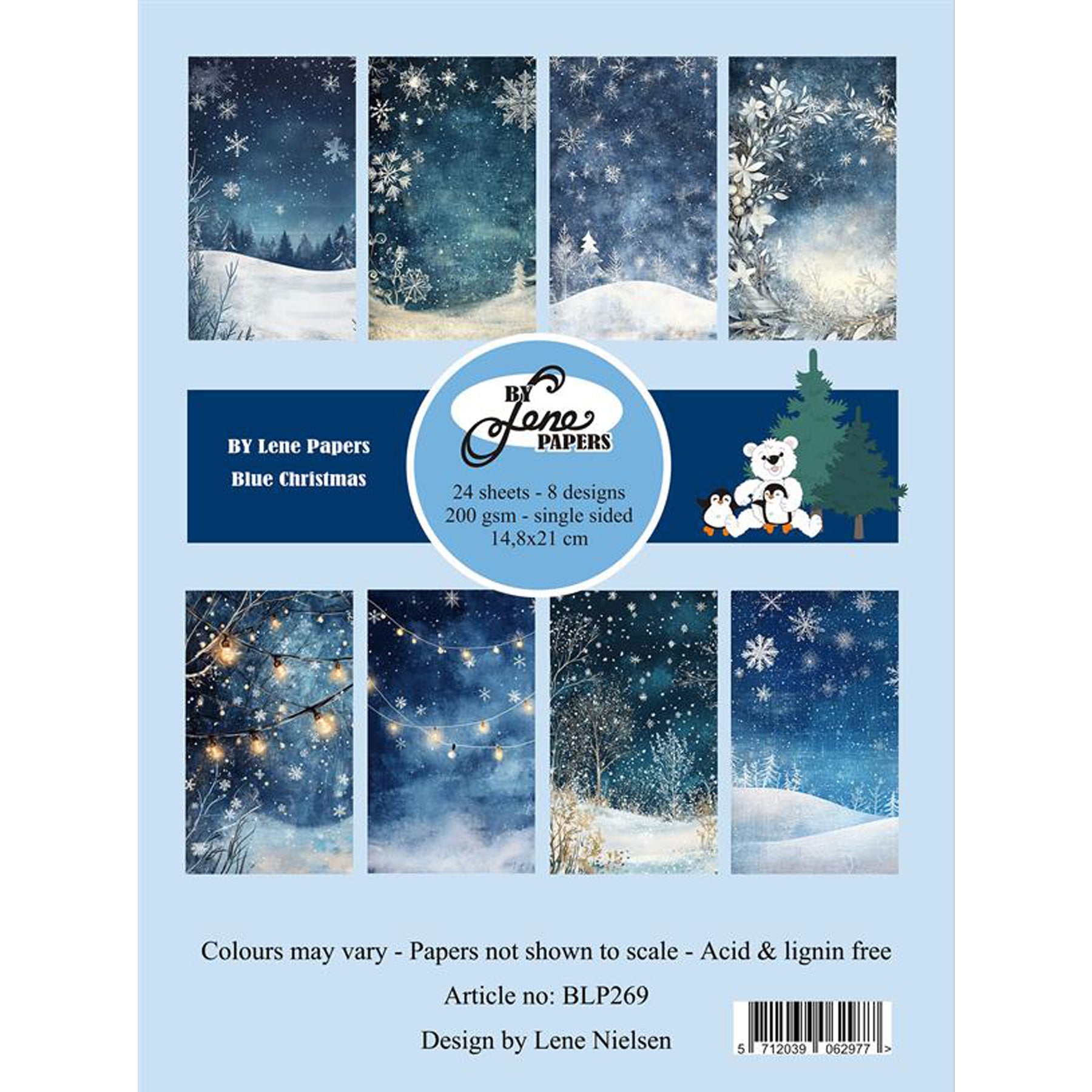 Crealive Paper Pad 200 g/m2 - A5 - Blue Christmas
Inhalt:
• 24 Blatt
• 8 Designs
Spezifikationen:
• A5 (14.8 x 21 cm)
• 200 g/m2
• einseitig bedruckt
• säure- und ligninfrei
Dieses Paper Pad ist geeignet für:
• Karten
• Boxen
• 3D-Projekte
• kleine Geschenkboxen & Verpackungen
• Plotten
• Scrapbooking
By Lene ist bekannt für hochwertige Metall Stanzen, auch Craft Dies genannt, sowie tolle Motivstempel, Designpapier und Enamel Dots.
Schneideeinstellung
Bitte teste die Schneideeinstellungen immer er