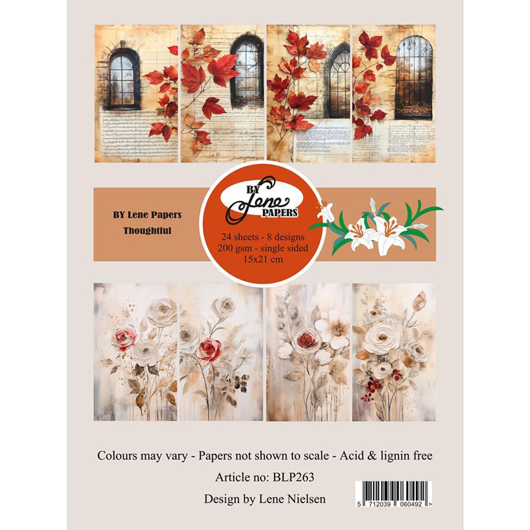 Crealive Paper Pad 200 g/m2 - A5 - Thoughtful
Inhalt:
• 24 Bogen
• 8 Designs
Spezifikationen:
• A5 (14.8 x 21 cm)
• 200 g/m2
• einseitig bedruckt
• säure- und ligninfrei
Dieses Paper Pad ist geeignet für:
• Karten
• Karten-Verzierungen
• Plotten
• Stanzen
• Prägen
• Scrapbooking
Dieses einseitig bedruckte Designpapier mit dem Thema 'nachdenklich', ist eine dezente Basis für kreative, spezielle, individuelle Karten, Plotts, Verzierungen von Geschenktaschen, Schachteln, Karten, Geschenkboxen, Scrapboo