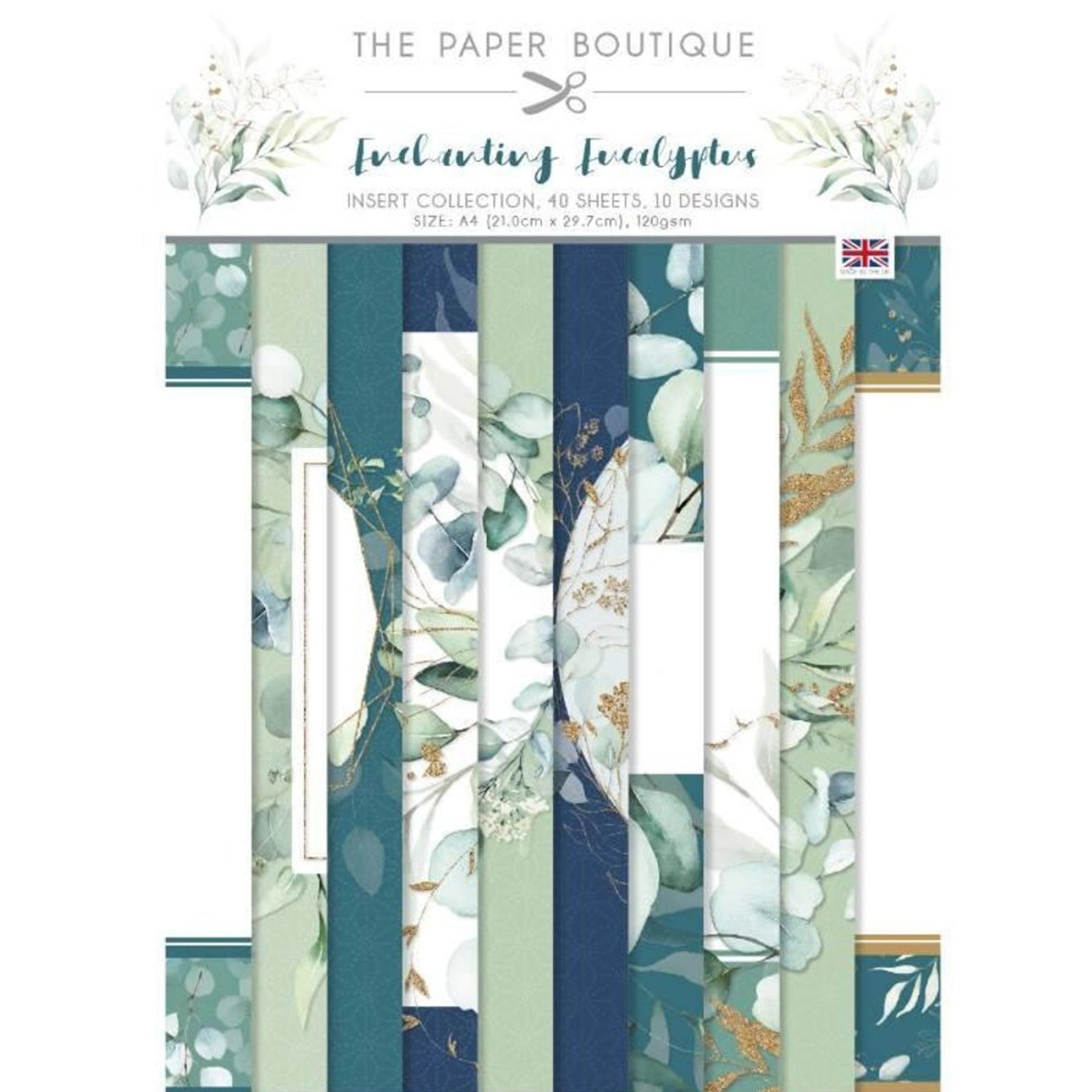 Crealive Papierblock 120 g/m2 - A4 - Enchanting Eucalyptus
Spezifikationen:
• 40 Blätter
• 10 Designs
• A4 (21.0 cm x 29.7 cm)
• 120 g/m2
• Marke: The Paper Boutique
Dieses Designpapier ist geeignet für:
• Briefe
• Verzierungen von Karten, Geschenkboxen & Verpackungen
• Plotten
• Stanzen
• Scrapbooking
• Mixed Media
• Journaling
Dieses blumige Motivpapier mit 10 verschiedenen Eukalyptus Designs ist eine tolle Basis für wunderbare Briefe, Karten, Scrapbooking, Journaling, als Dekoration auf deinen Gesc