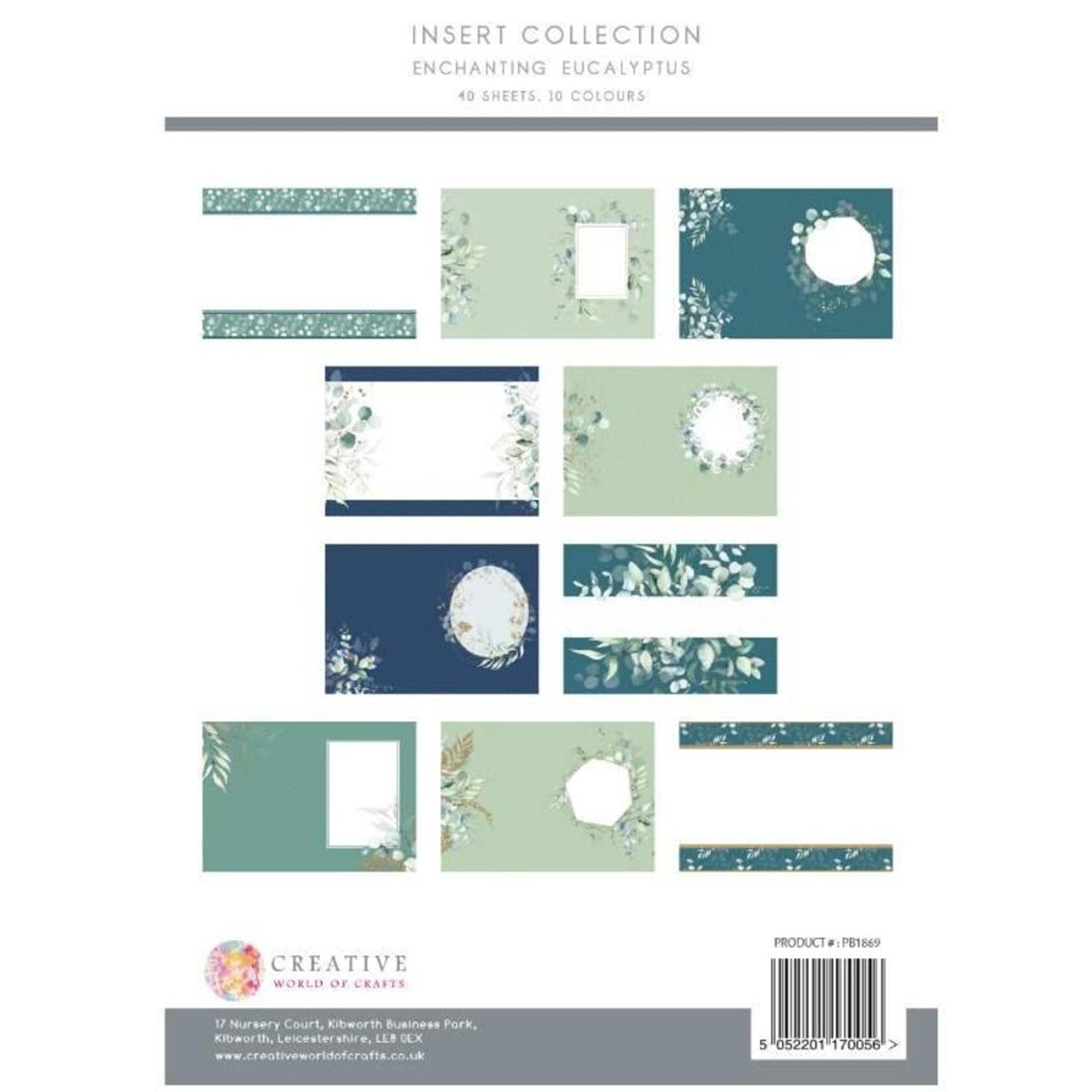 Crealive Papierblock 120 g/m2 - A4 - Enchanting Eucalyptus
Spezifikationen:
• 40 Blätter
• 10 Designs
• A4 (21.0 cm x 29.7 cm)
• 120 g/m2
• Marke: The Paper Boutique
Dieses Designpapier ist geeignet für:
• Briefe
• Verzierungen von Karten, Geschenkboxen & Verpackungen
• Plotten
• Stanzen
• Scrapbooking
• Mixed Media
• Journaling
Dieses blumige Motivpapier mit 10 verschiedenen Eukalyptus Designs ist eine tolle Basis für wunderbare Briefe, Karten, Scrapbooking, Journaling, als Dekoration auf deinen Gesc