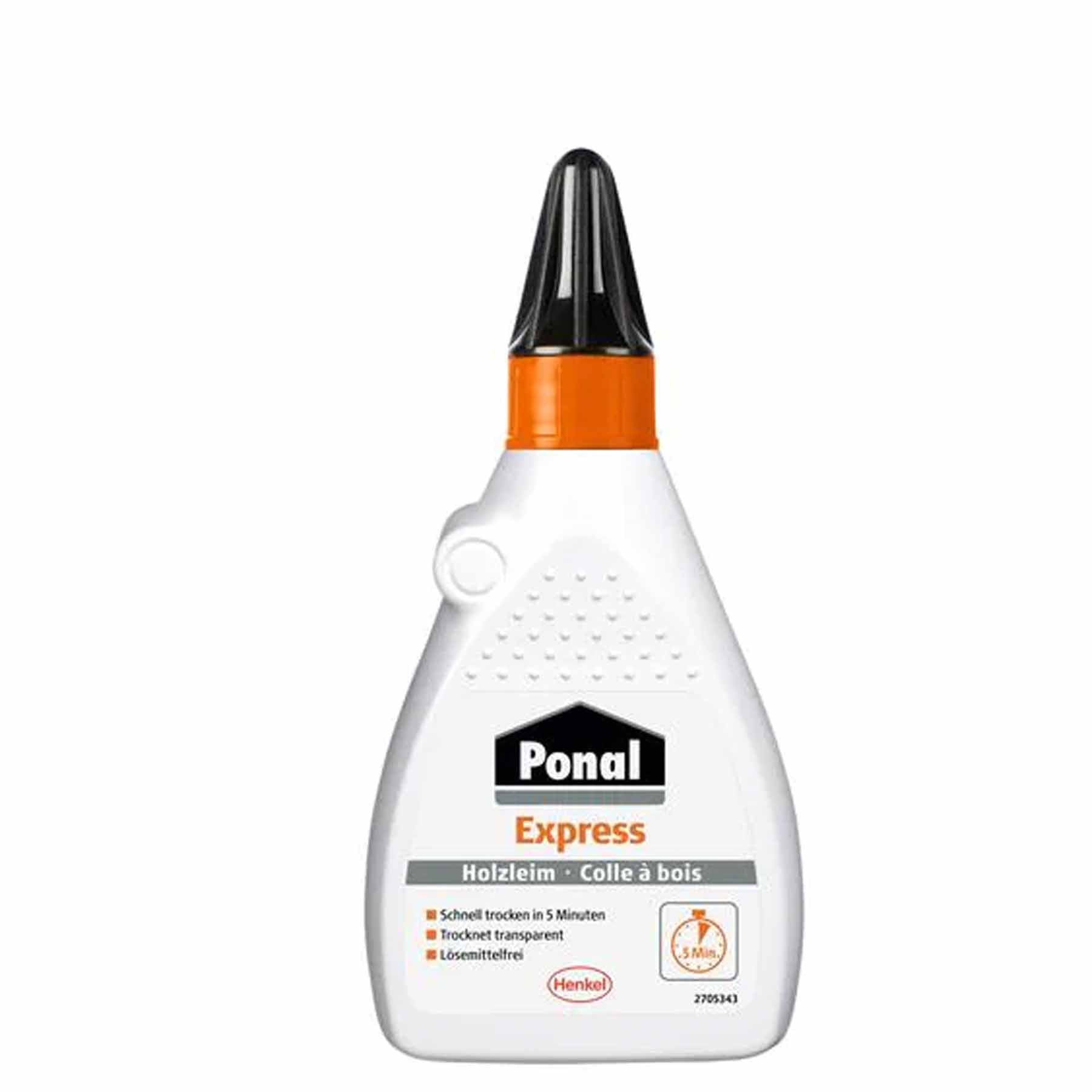 Crealive Ponal Express Holzleim - 120 g oder 550 g
Der Ponal Express Holzleim passt perfekt zu unseren Holz Bastel-Klötzchen. Er ist in ca. 5 Minuten trocken, ist ohne Lösemittel und mit Wasser entfernbar.
Inhalt:
• 1 Ponal Express Holzleim à 120 g oder 550 g
Spezifikationen:
• wasserfester Holzkleber nach DIN EN 204/D2
• schnelle Abbindezeit von ca. 5 Minuten
• ideal für Fugen-, Flächenverleimungen oder als Bastelleim
• leichte Anwendung & Dosierung
• Farbe: Weiss
• Inhalt: 1 x 120 g Flasche oder 1 x 55