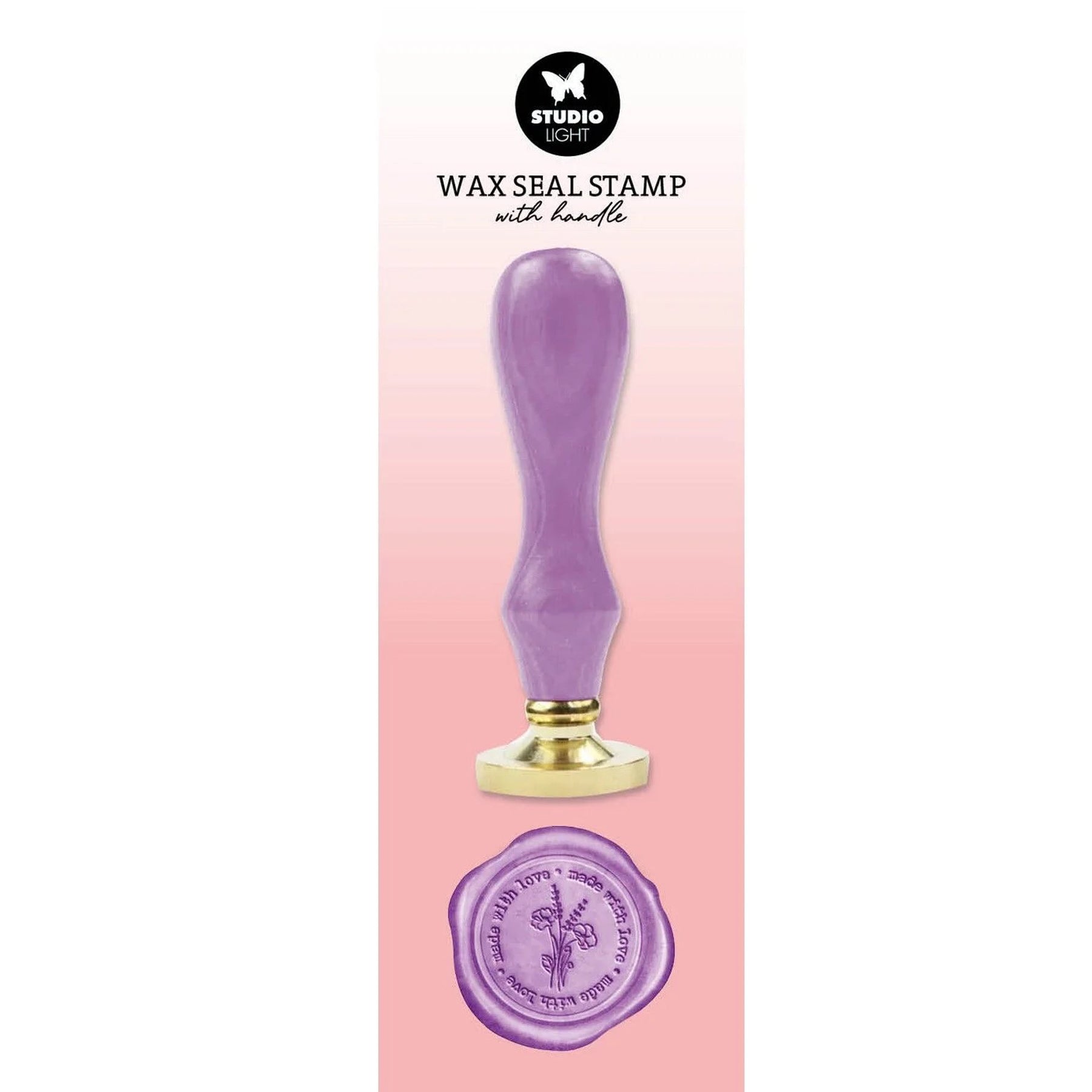 Crealive Siegelstempel Violett - Made with Love
Für alle deine liebevoll gestalteten Karten, Verpackungen und selbstgemachten Bastelwerken; wo auch immer du ein Wachssiegel mit dem Spruch 'Made with Love' platzieren möchtest; mit diesem Stempel ist es möglich.
Inhalt:
• 1 Stempel in der Farbe Violett mit dem Schriftzug: Made with Love
Spezifikationen:
• Siegelstempel
• Farbe: Violett
• pro Siegel benötigst du ca. 2-3 Wachsperlen
• Marke: Studio Light