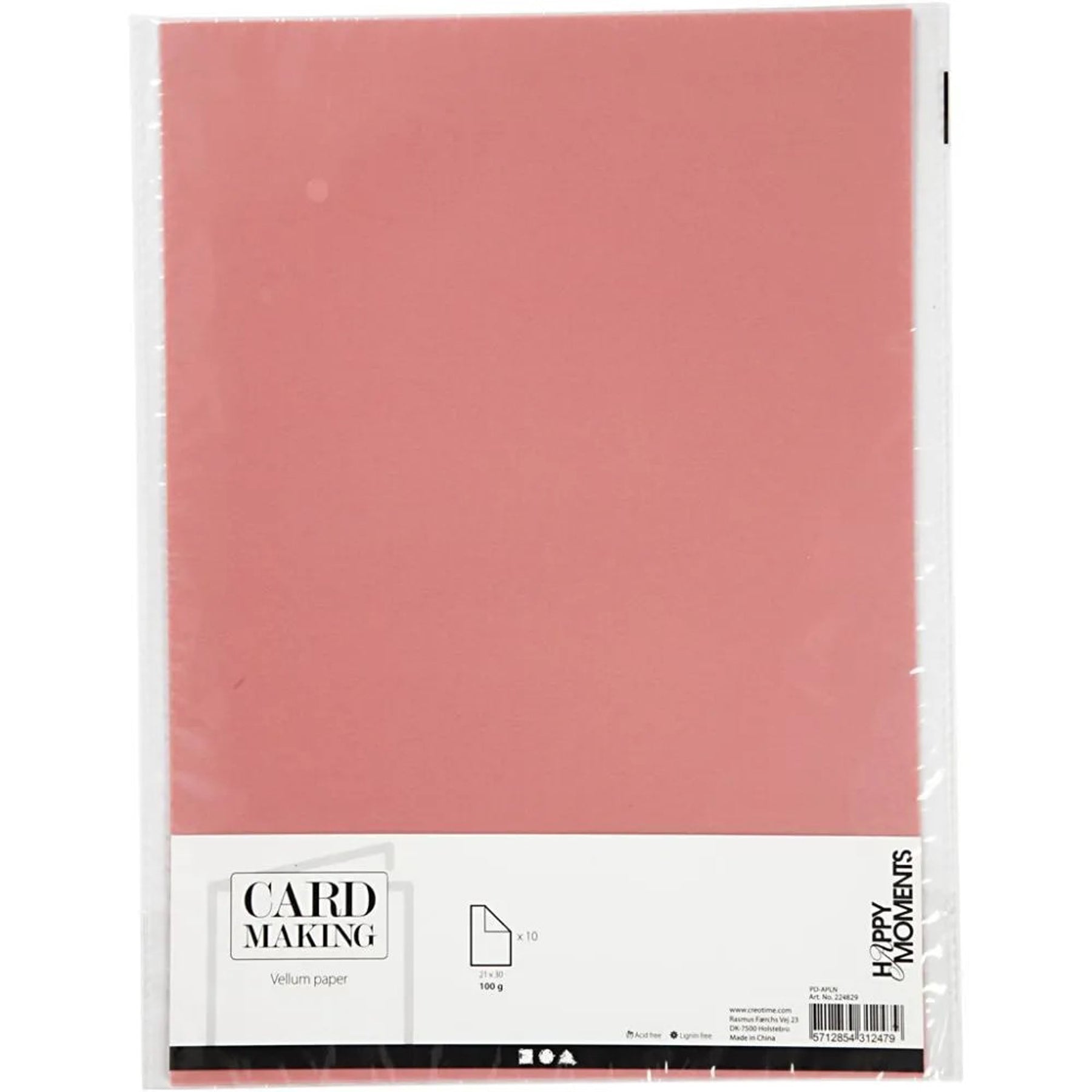 Crealive Transparentpapier 100 g/m2 - A4 - Rosa
Inhalt:
• 10 Transparentpapiere
Spezifikationen:
• A4 (21.0 cm x 29.7 cm)
• 100 g/m2
• milchig transparent
• bedruckbar mit Ink- und Laserdrucker (bitte beim Drucker prüfen ob dieser für das Bedrucken von Transparentpapier geeignet ist)
• beschreibbar
• lignin- und säurefrei
Transparentpapier ist geeignet für:
• Karten
• Plotten
• Fenster bei Häuschen