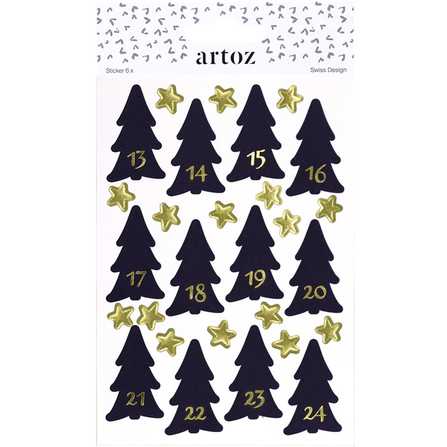 Crealive Sticker Advent Tannenbaum
Spezifikationen:
• 1 - 24 Zahlensticker
• Material: Papiersticker
• selbstklebend
• Hot Foil Print
• Swiss Design
• FSC zertifiziert
• Marke: Artoz
Entdecke die Magie der Vorweihnachtszeit mit den zauberhaften Adventskalenderstickern. Verleihe deinem Adventskalender einen einzigartigen und stilvollen Look mit den liebevoll gestalteten Motiven und Zahlensticker von Artoz, die jeden Tag bis Heiligabend eine kleine Überraschung bereithalten.