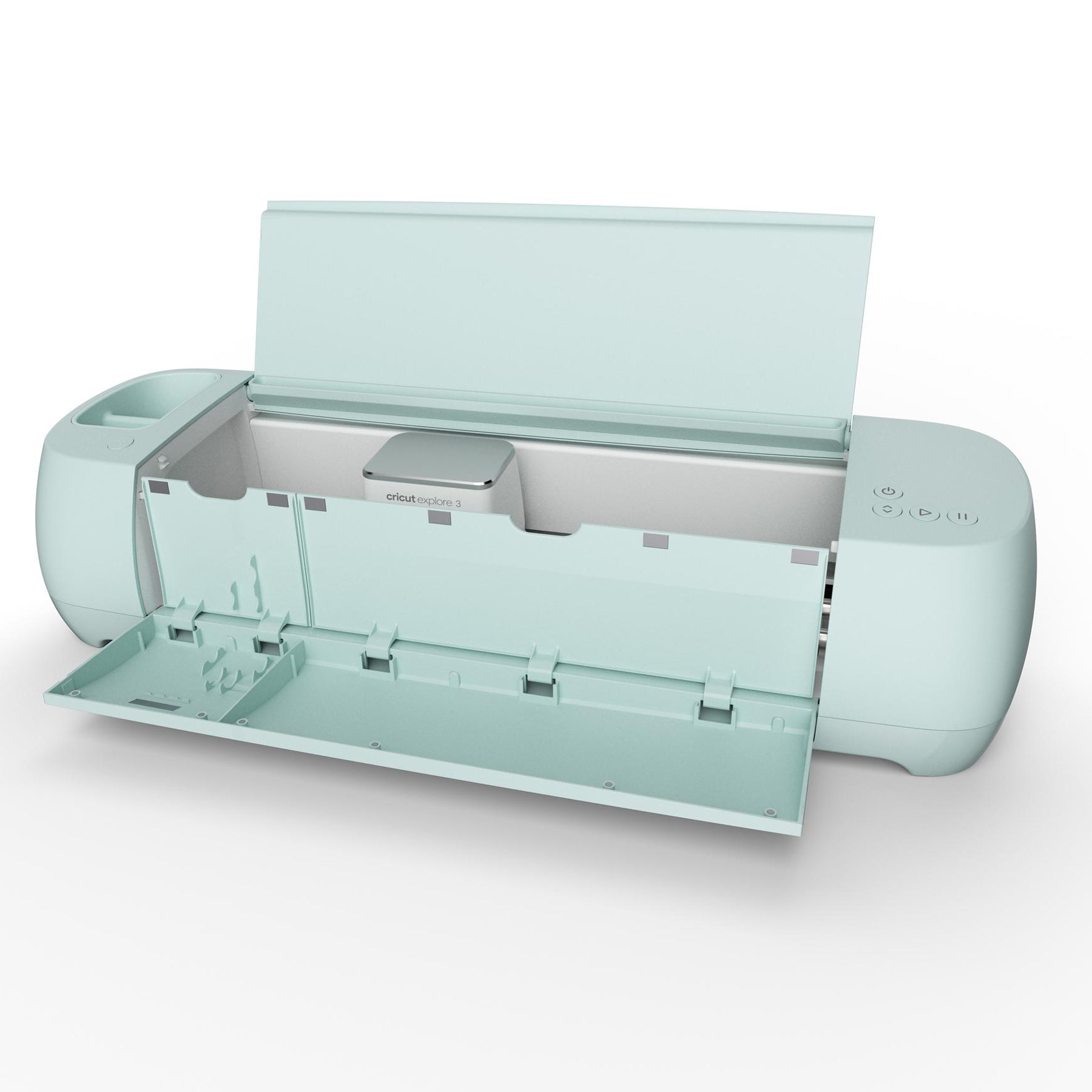 Crealive Cricut Explore 3 (Lieferzeit 3-5 Arbeitstage) Mit bis zu 2 x schnelleren Schneidegeschwindigkeiten und Kompatibilität mit Smart Materials™ ist der brandneuen Cricut Explore® 3 die ultimative smarte Schneidemaschine; für jede Designidee und jeden DIY-Fan. Inhalt: Cricut Explore® 3 Maschine Premium Fine-Point Blade + Gehäuse Willkommenskarte USB-Kabel Netzteil Kostenloses Testabonnement für Cricut Access ™ (für neue Abonnenten) 100 fertige Projekte online Material für einen Übungsschnitt