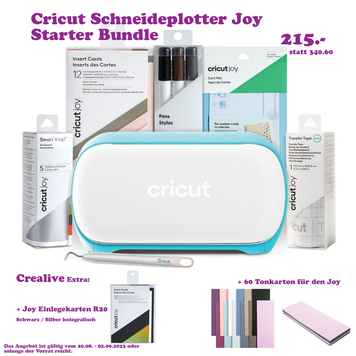 Cricut Tappetino per Biglietti Cricut Joy™, 11,4 cm x 15,8 cm (4,5