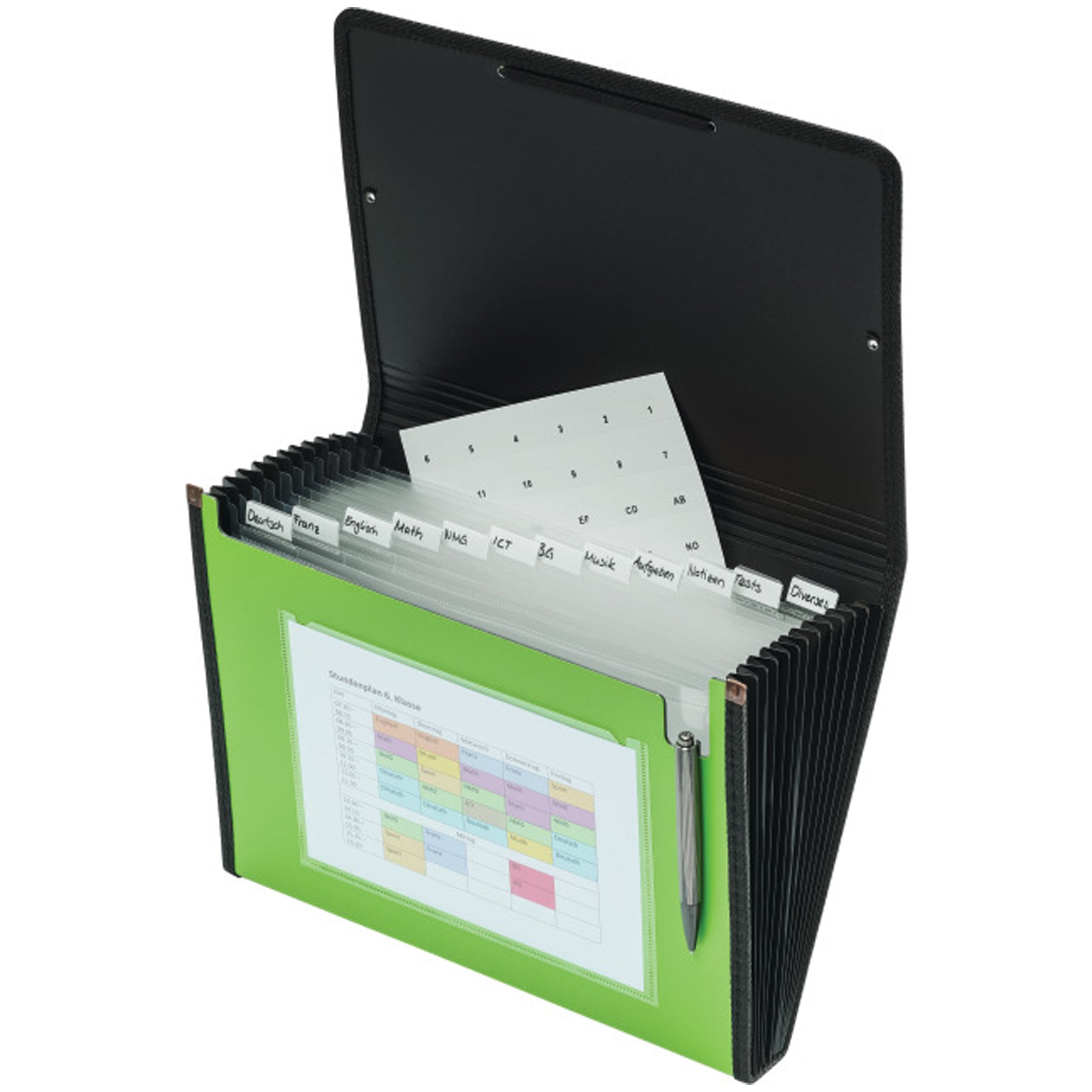 Fächermappe A4 - Grün (Occasion)