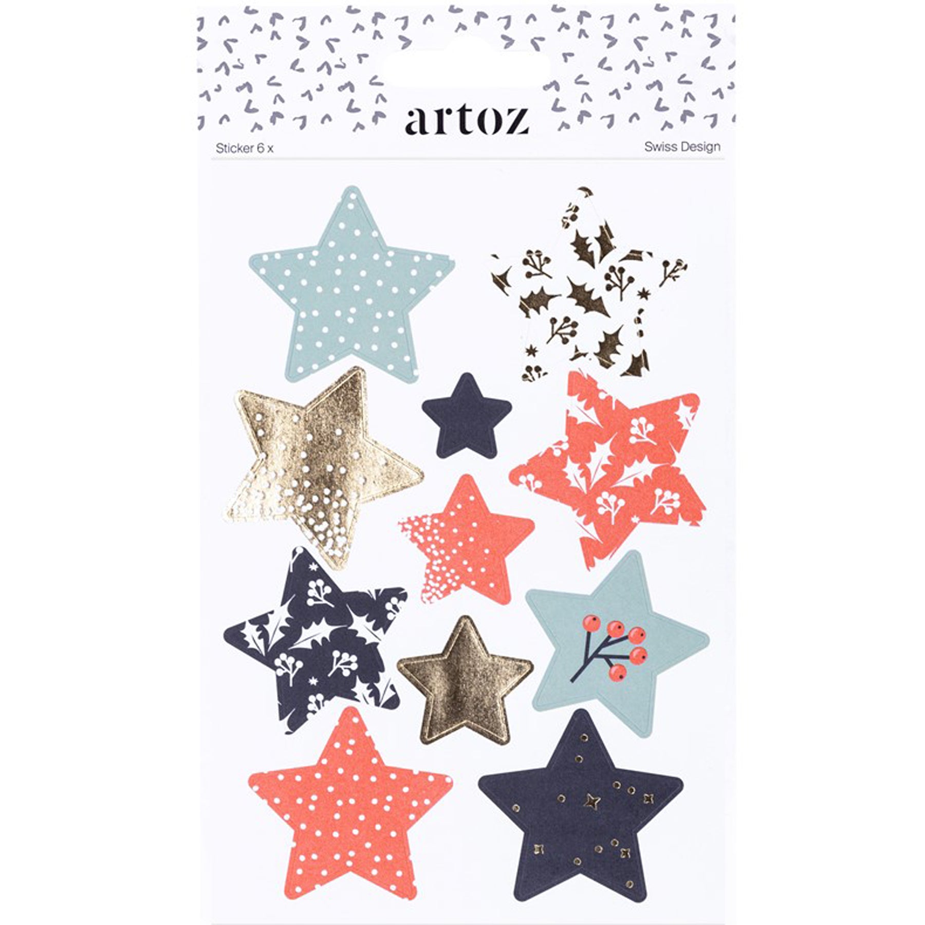 Crealive Sticker Sterne mixed
Spezifikationen:
• 6 Bögen
• Material: Papiersticker
• selbstklebend
• Hot Foil Print
• Swiss Design
• FSC zertifiziert
• Marke: Artoz
Mit diesen hochwertigen Papierstickern von Artoz kannst du deiner Kreativität freien Lauf lassen. Du kannst deine Notizen aufpeppen, dein Scrapbook verschönern, Geschenke & Karten personalisieren und vieles mehr. Diese Sticker sind die perfekte Wahl für alle deine DIY Projekte und machen Spass.