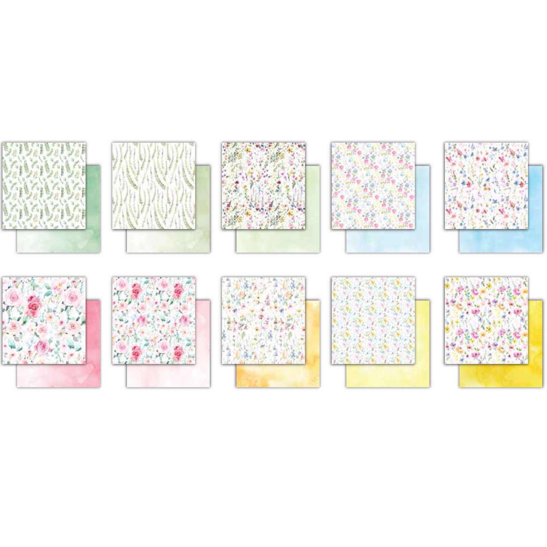Crealive Premium Paper Pad 180 g/m2 - 12’’ x 12’’ - Bloom & Wild Inhalt: 40 Bogen 20 Designs beidseitig bedruckt Spezifikationen: 6’’ x 6’’ (15.25 cm x 15.25 cm) 180 g/m2 beidseitig bedruckt säure- und ligninfrei lässt sich super schneiden Dieses Paper Pad / Designpapier ist geeignet für: Karten-Verzierungen Verpackungs-Dekoration Plotten Scrapbooking