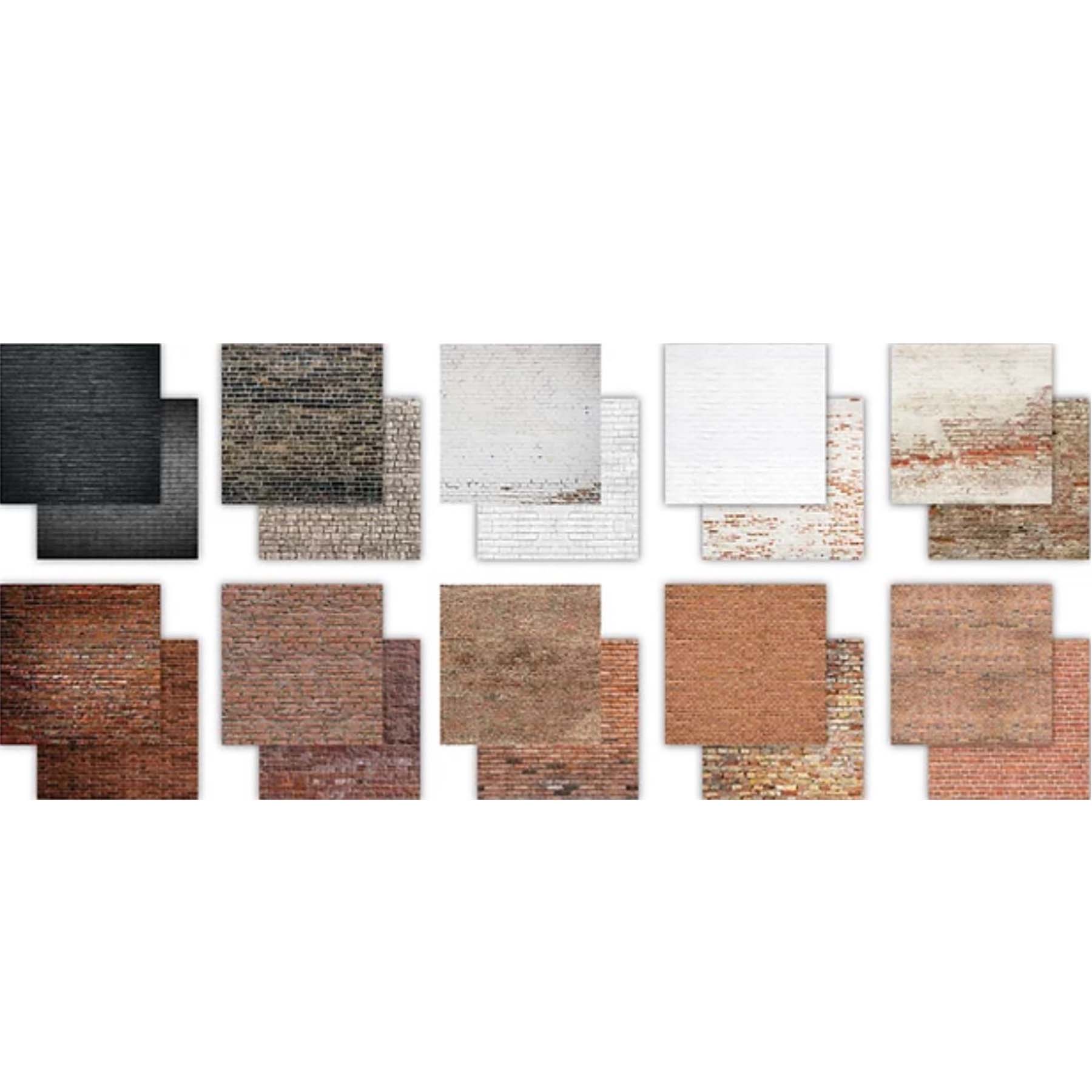 Crealive Premium Paper Pad 180 g/m2 - 6’’ x 6’’ - Brick Textures Inhalt: 40 Bogen 20 Designs beidseitig bedruckt Spezifikationen: 6’’ x 6’’ (15.25 cm x 15.25 cm) 180 g/m2 beidseitig bedruckt säure- und ligninfrei lässt sich super schneiden Dieses Paper Pad / Designpapier ist geeignet für: Karten-Verzierungen Verpackungs-Dekoration Plotten Scrapbooking