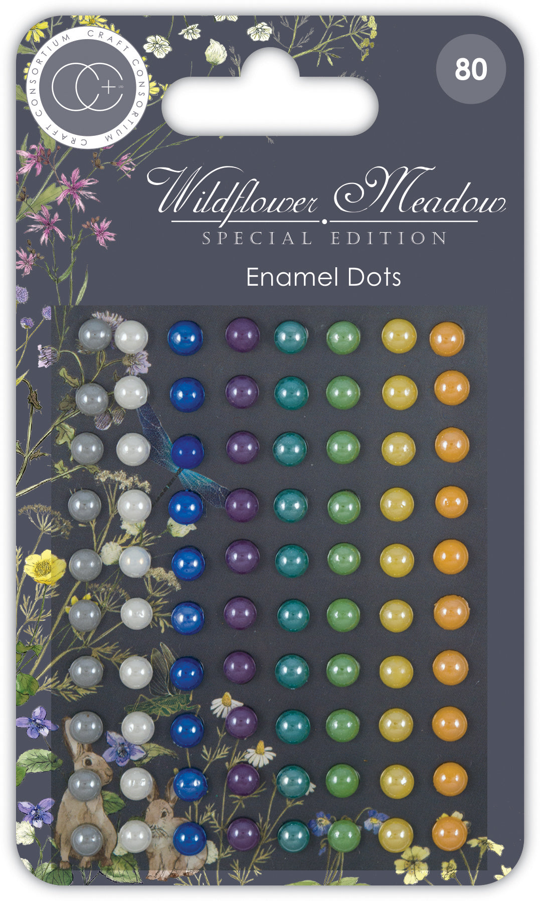 Crealive Selbstklebende Email Punkte - Wildflower Meadow Inhalt: 80 Punkte 10 Punkte pro Farbe einheitliche Grössen Selbstklebende Email Punkte sind geeignet für: Karten Karten-Verzierungen Plotten Scrapbooking Geschenke kleine Tüten