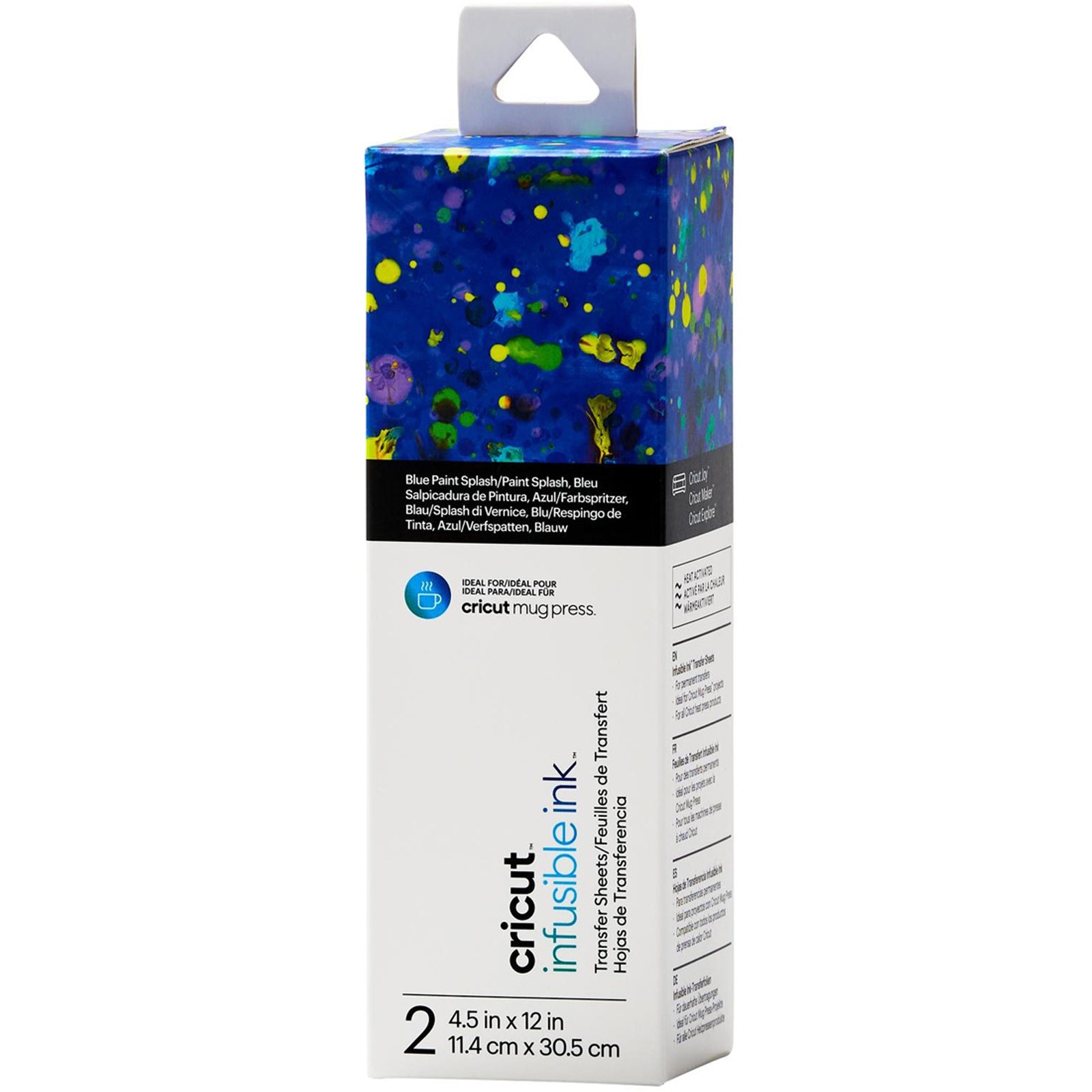 Crealive Cricut Mug Press Bundle Mit diesem Einführungspaket bist du bestens ausgerüstet für deine ersten Tassen. Inhalt 1 x Cricut Mug Press™ Tassenpresse 2 Cricut Tassen 1 x Cricut hitzebeständiges Klebeband Infusible Ink 5 Cricut Infusible Ink Stifte Basic 0.4 1 x Cricut Infusible Ink Transferbogen Joy Blue Paint Splash 1 x Cricut Infusible Ink Transferbogen Joy Pink Lemonade 1 x Cricut Infusible Ink Transferbogen Joy Schwarz 1 x Cricut Infusible Ink Transferbogen Joy Ultraviolet