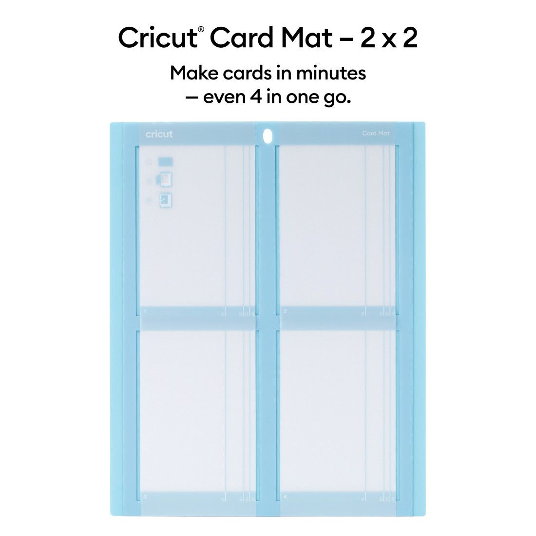 Crealive Cricut Kartenmatte 13" x 16.25" (33 x 41.2 cm) - Card Mat (VORBESTELLUNG - die Lieferung erfolgt ab ca. Juni 2022) Inhalt: 1 wieder-verwendbare Kartenmatte 13" x 16.25" (33 x 41.2 cm) Die Kartenmatte ist geeignet für: Karten Mit dieser wieder-verwendbaren und sehr praktischen Kartenmatte kannst Du in wenigen Minuten gleichzeitig 4 persönliche & individuelle Karten gestalten.