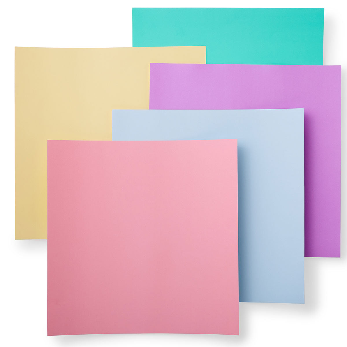 Cricut Smart Sticker Cardstock - 33 cm x 33 cm - Pastell Selbstklebendes Papier von Cricut in 5 verschiedenen Farben. Das Set enthält insgesamt 10 Blätter (2 x 5 Farben) in der Grösse 33 cm x 33 cm (13" x 13"). Inhalt: 10 Blätter 210 g/m2 Farben: Minze, Puderblau, Rosa, Flieder & Beige Cricut Smart Sticker ist geeignet für: Scrapbooking-Seiten Karten Einladungen Dekorationen wie Banner & attraktive Poster Papierprojekte