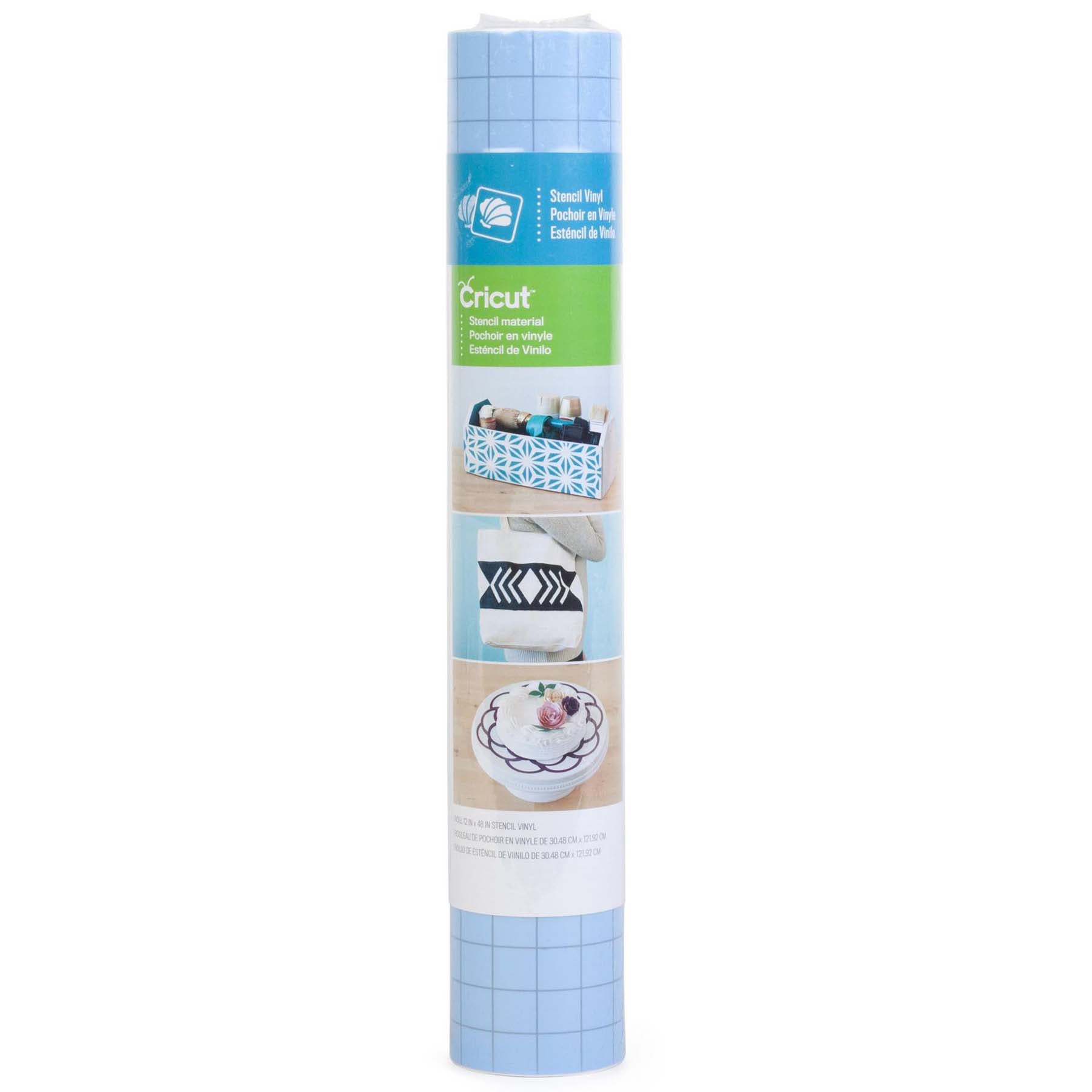 Crealive Cricut Schablonenfolie / Stencil - 30.5 x 122 cm Die Cricut Schablonenfolie ist eine Blau transluzente Schablonenfolie die mit dem Cricut Explorer oder Maker verarbeitet werden kann. Diese Schablonenfolie lässt sich auf Wände, Kunststoff, Papier, Holz, Glas und vielen anderen Untergründe auftragen. Sie ist auch bestens für Airbrush- und Lackierarbeiten geeignet. Du kannst somit Deine persönliche Schablonen herstellen für Deine kreativen Ideen. Inhalt: 1 Rolle à 30.5 x 122 cm