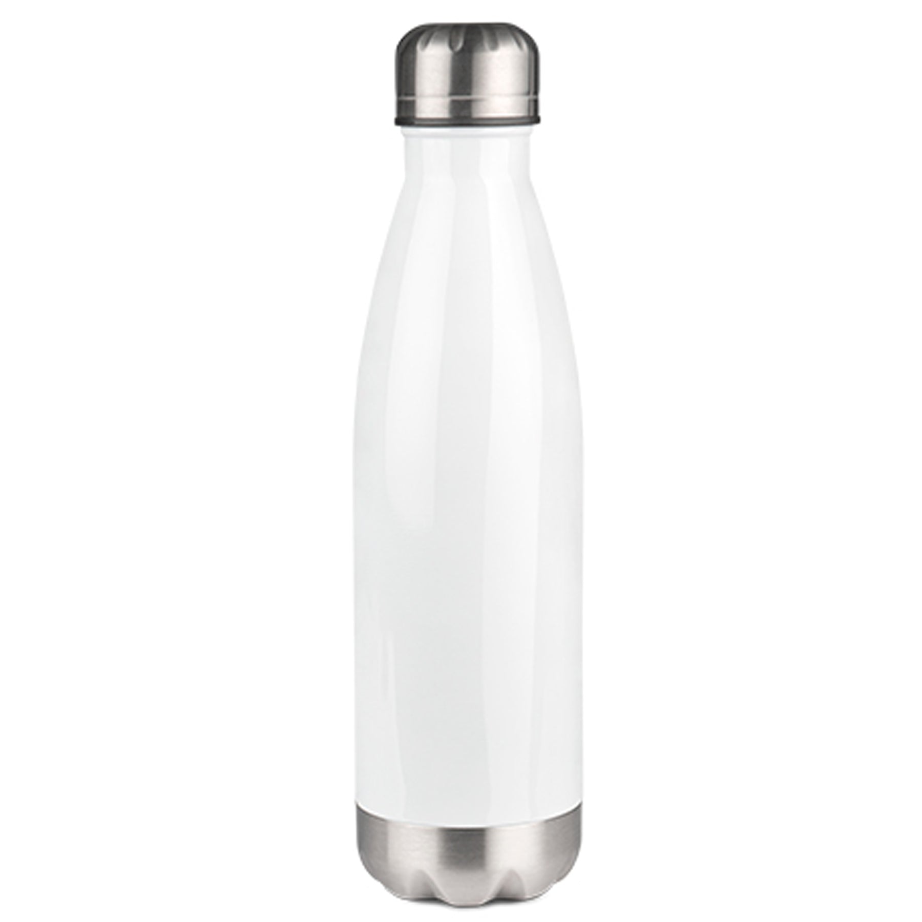 Crealive Sublistar® Edelstahl-Thermoflasche, 500 ml, Weiss, Sockel und Deckel Silber Diese Sublistar® Edelstahl-Thermoflasche hat ein Fassungsvermögen von 500 ml, ist weiss und der Deckel und Sockel in silber gehalten. Trinkgefässe aus Edelstahl - die halten dicht! Einen besonders heissen Trinkgenuss bietet diese bedruckbare Thermoflasche für Sport, Freizeit oder Büro. Durch die Doppelwandkonstruktion bleibt Heisses lange heiss und Kaltes lange kalt. Inhalt: 1 Edelstahl-Thermoflasche