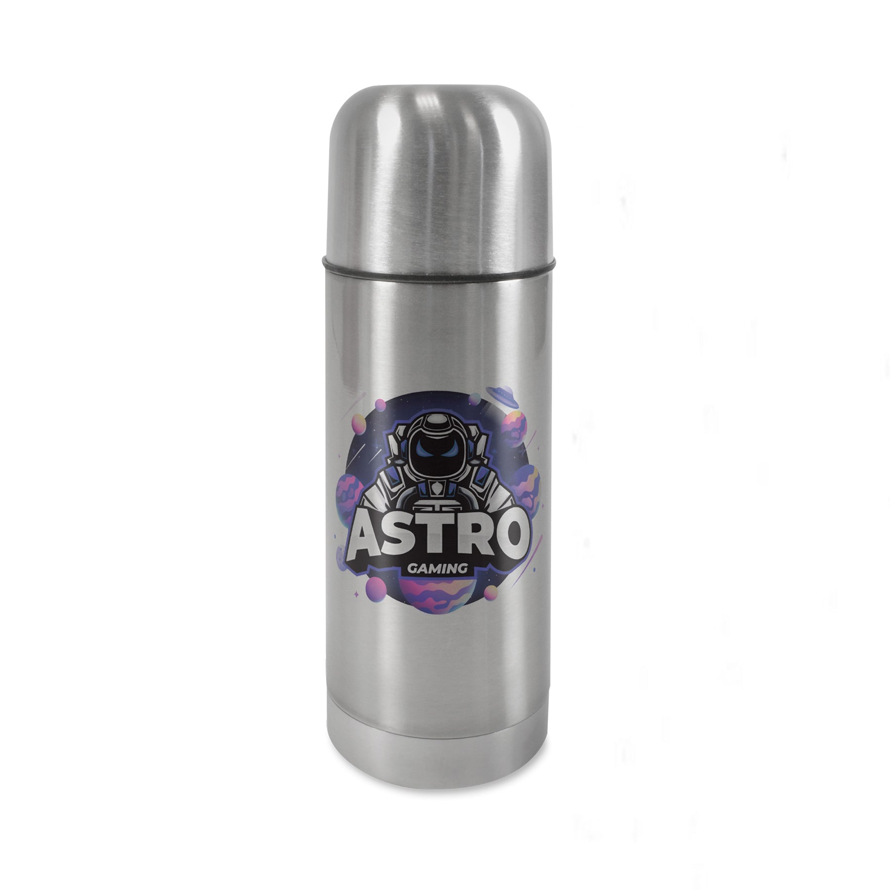 Crealive Edelstahl-Thermosflasche 350 ml - Silber Die Edelstahl-Thermoflasche hat ein Fassungsvermögen von 350 ml und ist komplett in Silber gehalten. Trinkgefässe aus Edelstahl - die halten dicht! Einen besonders heissen Trinkgenuss bietet diese bedruckbare Thermoflasche für Sport, Freizeit oder Büro. Durch die Doppelwandkonstruktion bleibt Heisses lange heiss und Kaltes lange kalt.