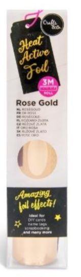 Heat Active Foil - Rose Gold Mit dieser Heat Active Foil kannst Du direkt loslegen und die tollsten Werke kreieren mit dem Heat Active Pen. Diese Heat Active Foil hat die Abmessungen 15 cm x 300 cm. Mit Heat Active Foil kreierst Du die tollsten Karten, Namensschilder, und viel mehr!